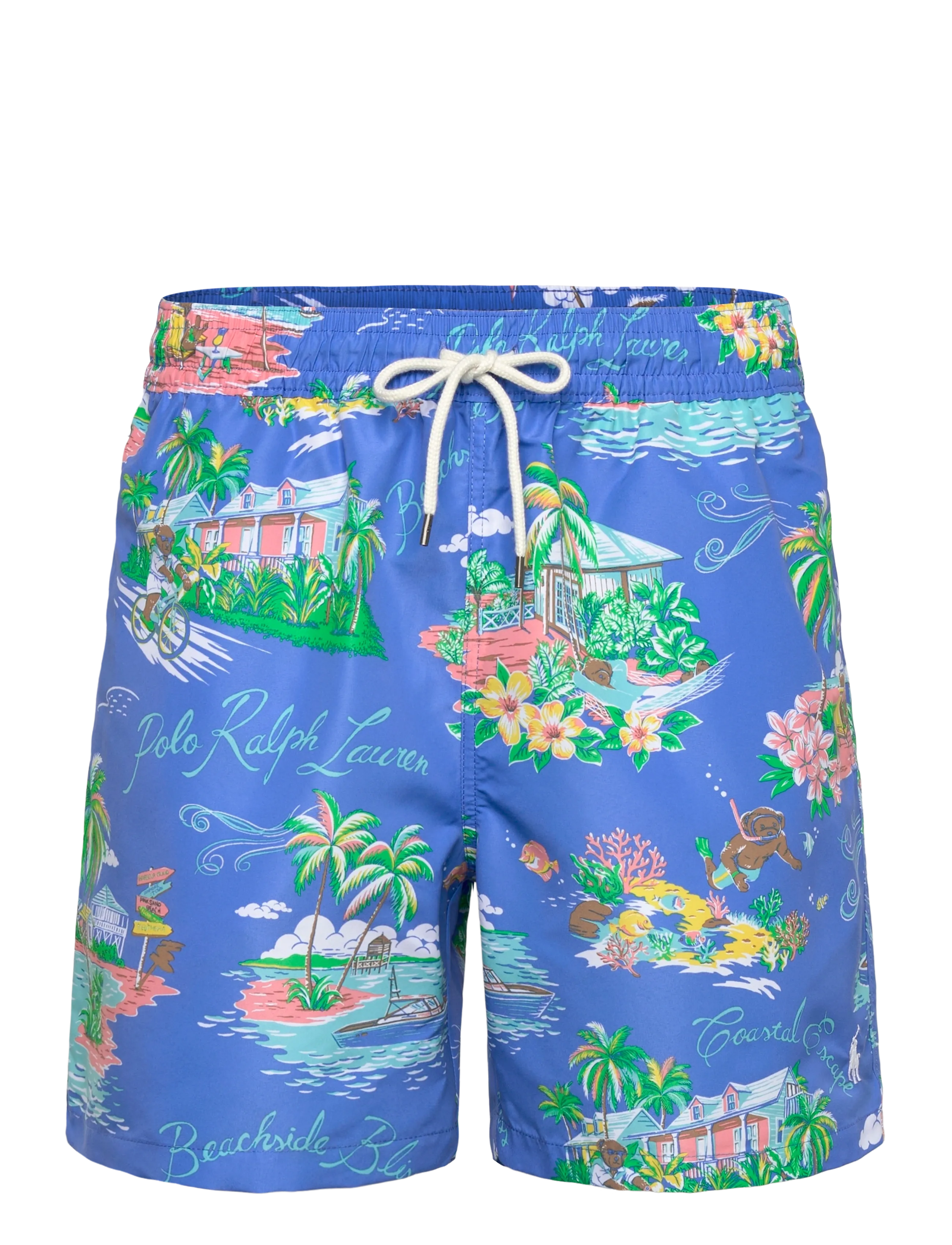 Polo Ralph Lauren 5.75-Inch Traveler Polo Bear Swim Trunk - Uimashortsit - BAHAMAS BEAR / blue