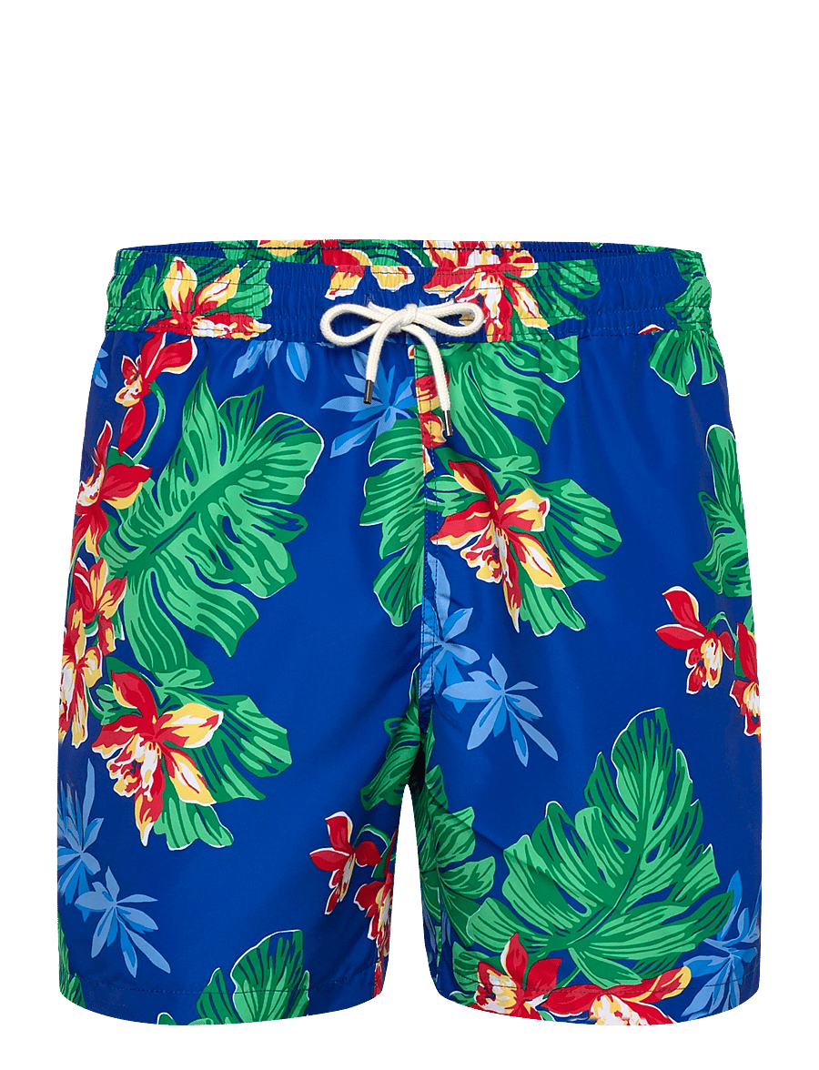 Polo Ralph Lauren - 5.75-Inch Traveler Classic Swim Trunk - swim shorts - royal tropical 20 - 0