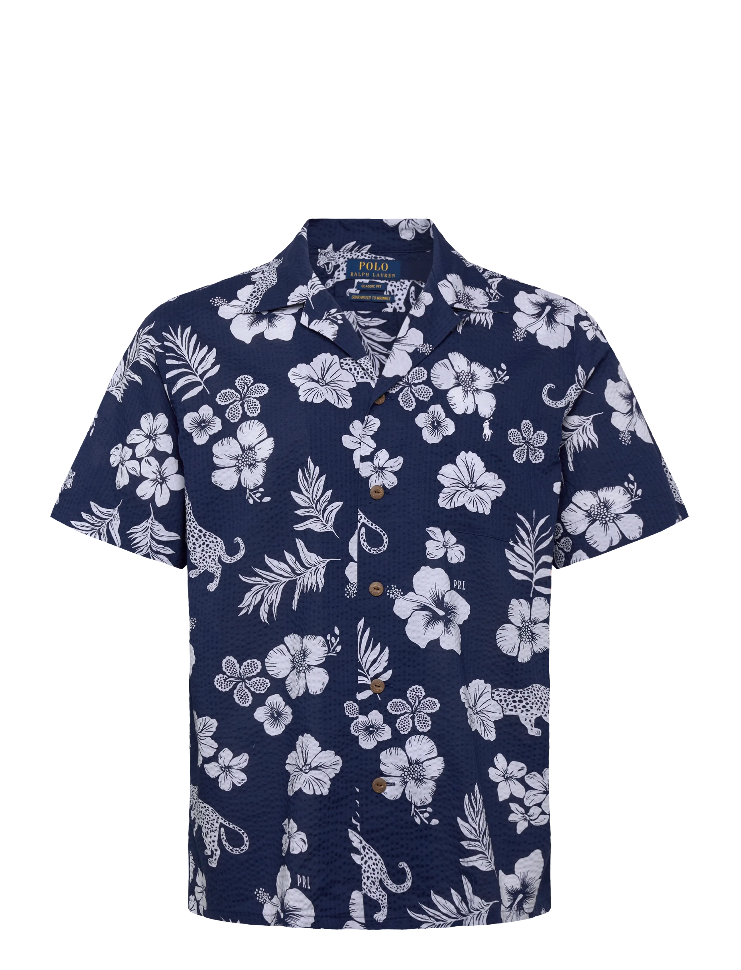 Polo Ralph Lauren 40/1 SEERSUCKER-WVN-SHIRT - New arrivals - 7164 JAGUAR TROPI / blue