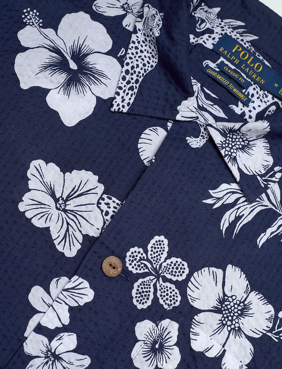 Polo Ralph Lauren - 40/1 SEERSUCKER-WVN-SHIRT - chemises à manches courtes - 7164 jaguar tropi - 3