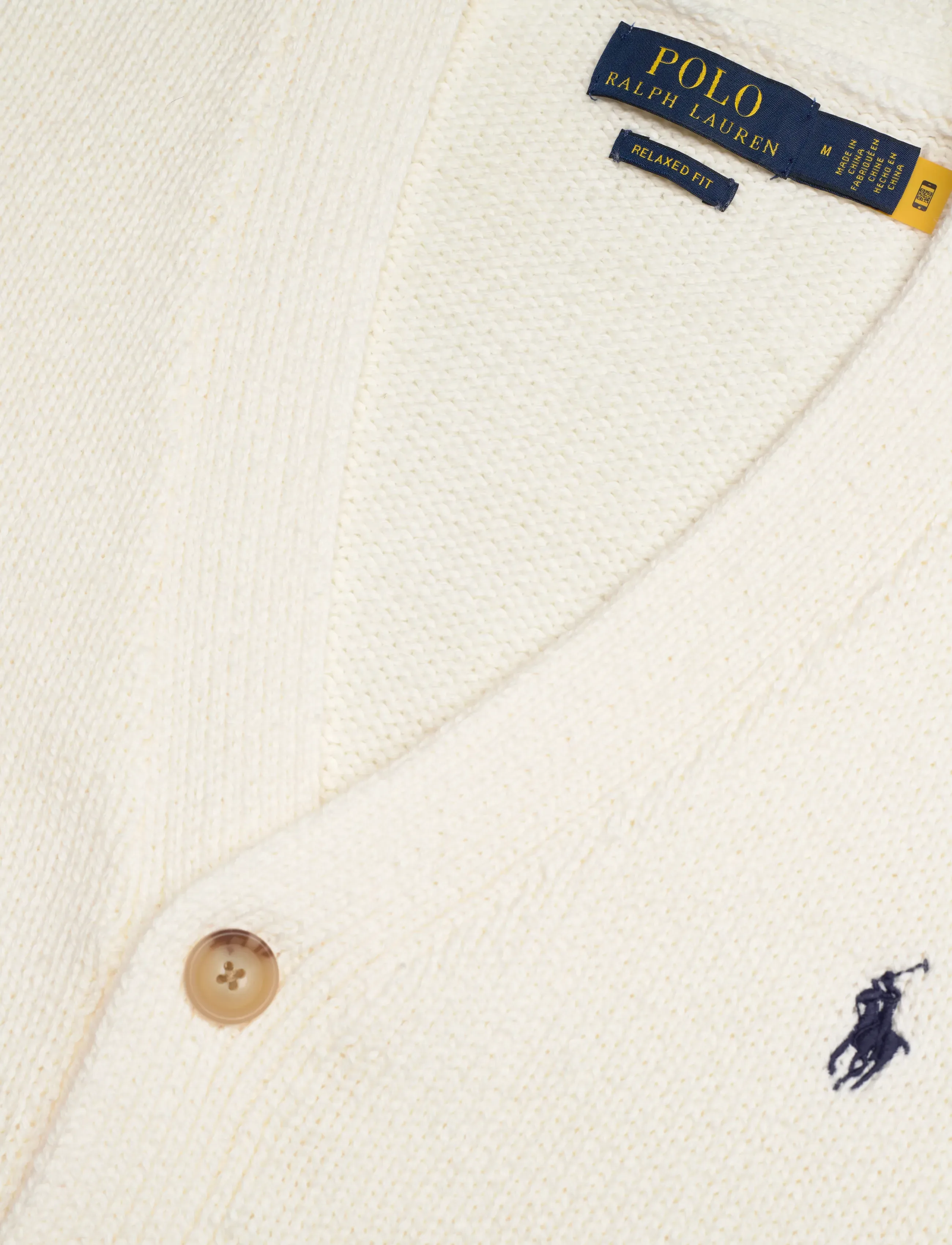 Polo Ralph Lauren - Relaxed Fit Cotton Cardigan - cardigans - deckwash white - 2