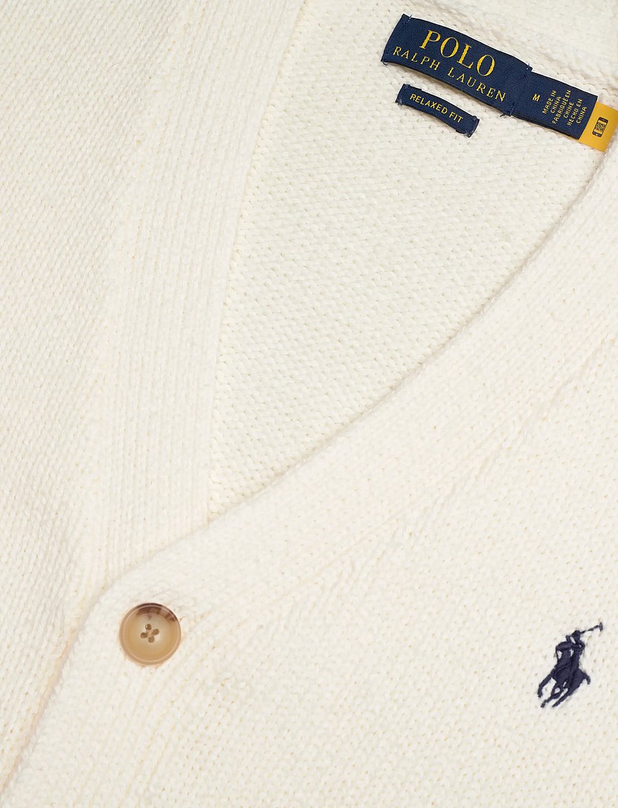 Polo Ralph Lauren - Relaxed Fit Cotton Cardigan - cardigans - deckwash white - 2