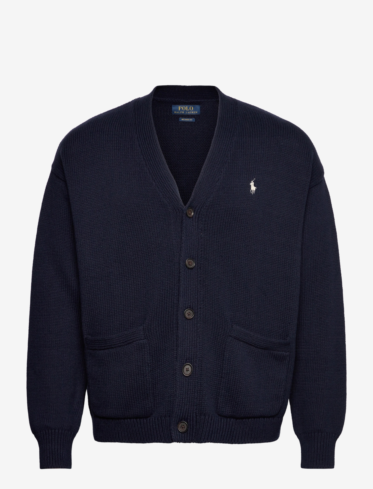 Polo Ralph Lauren - Relaxed Fit Cotton Cardigan - kardiganid - hunter navy - 0