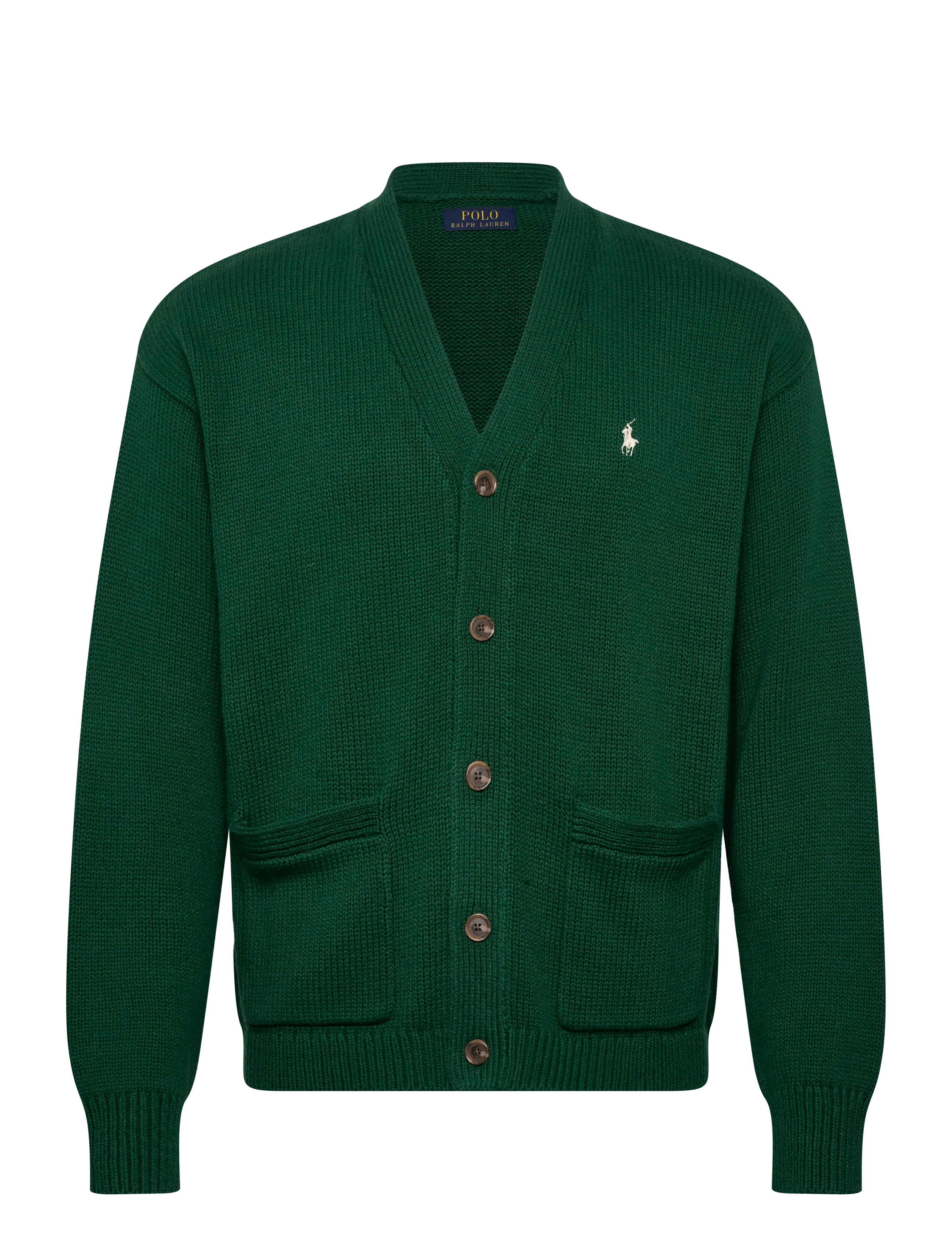Polo Ralph Lauren COTTON-SWEATER-CARDIGAN - Cardigans - NEW FOREST / green