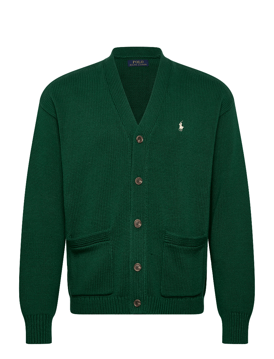 Polo Ralph Lauren - COTTON-SWEATER-CARDIGAN - cardigans - new forest - 0
