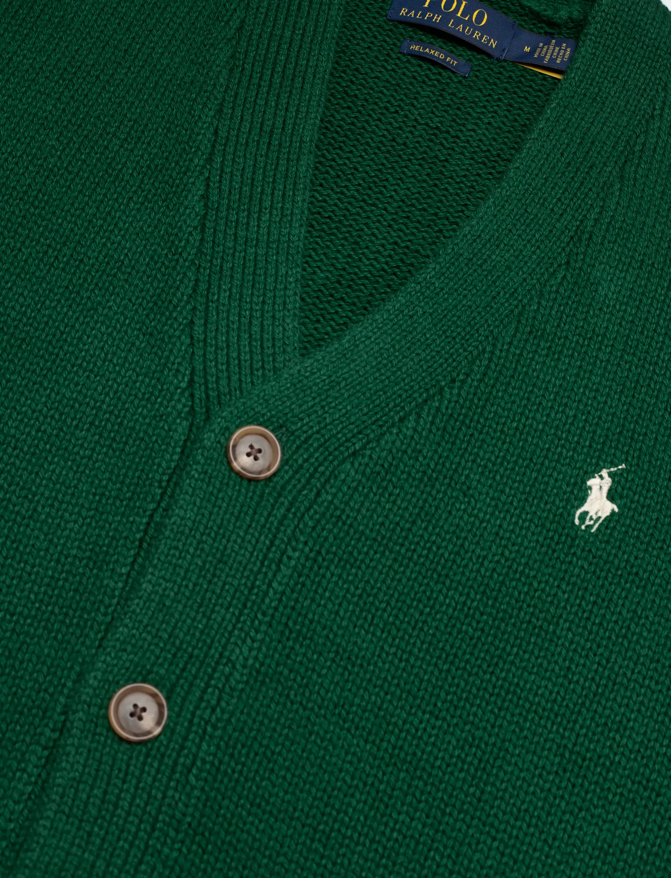 Polo Ralph Lauren - COTTON-SWEATER-CARDIGAN - cardigans - new forest - 2