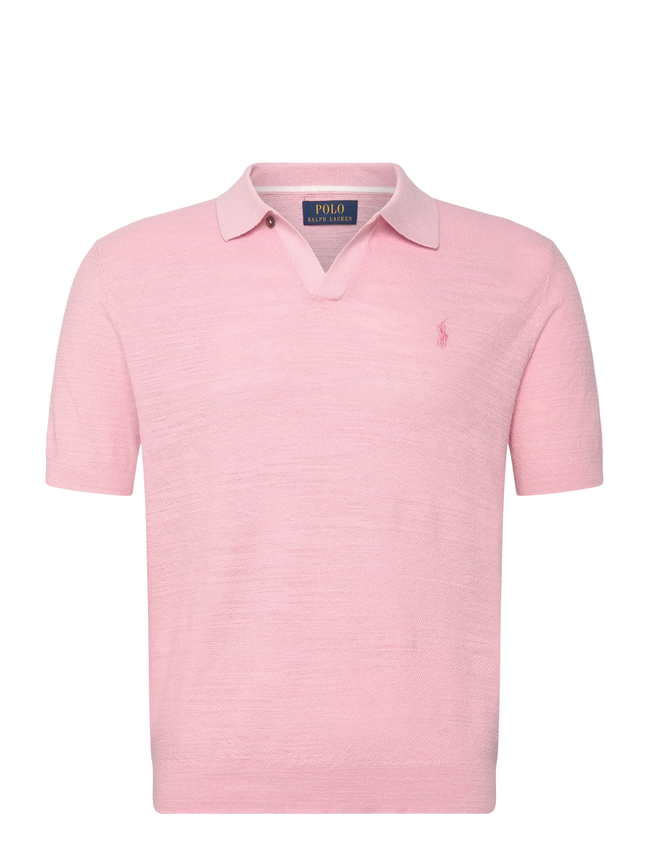 Polo Ralph Lauren Textured Cotton-Linen Sweater, Mænd, Polo Sweater, Pink, Str: XS