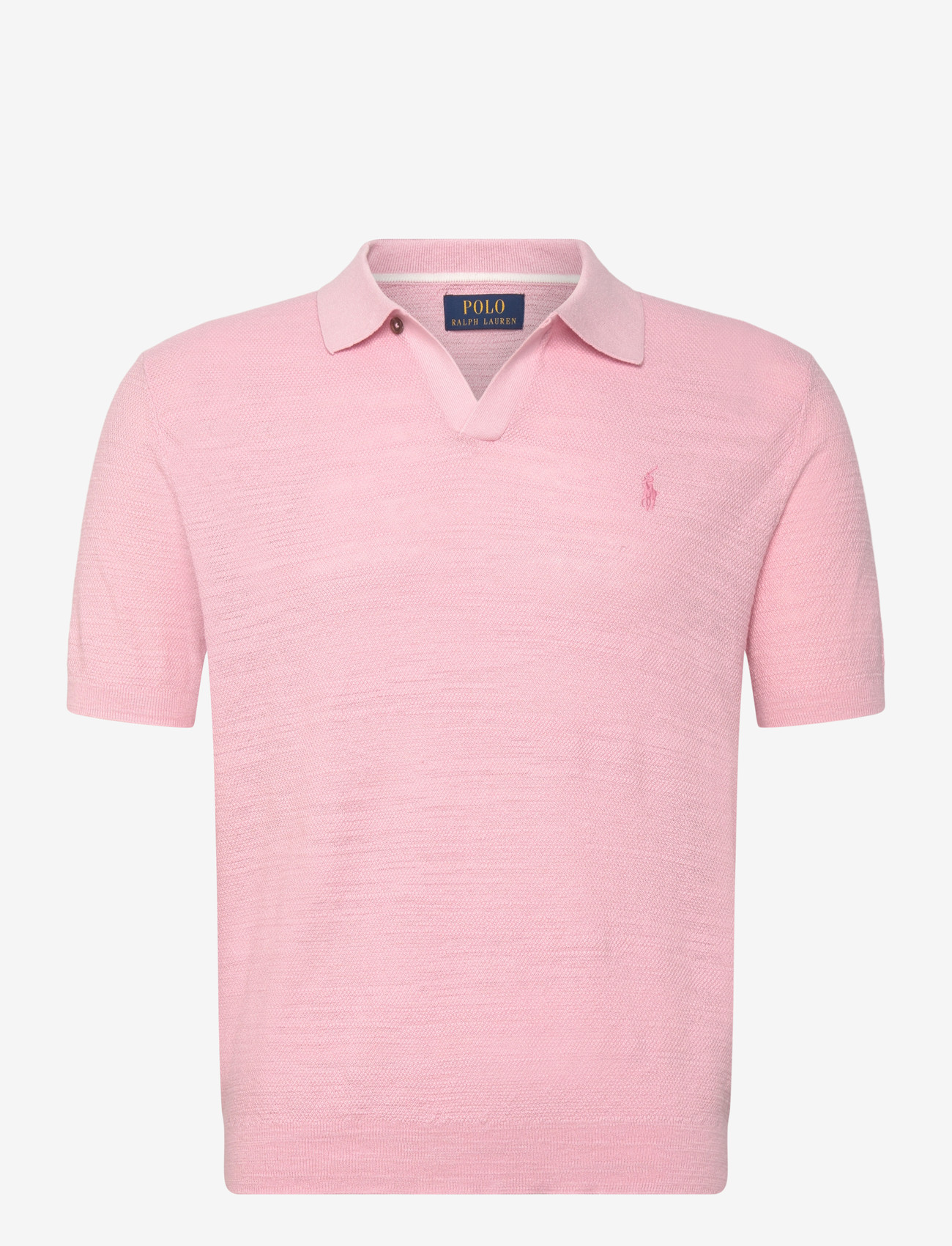 Polo Ralph Lauren - Textured Cotton-Linen Sweater - gestrickte polohemden - carmel pink/deckw - 0