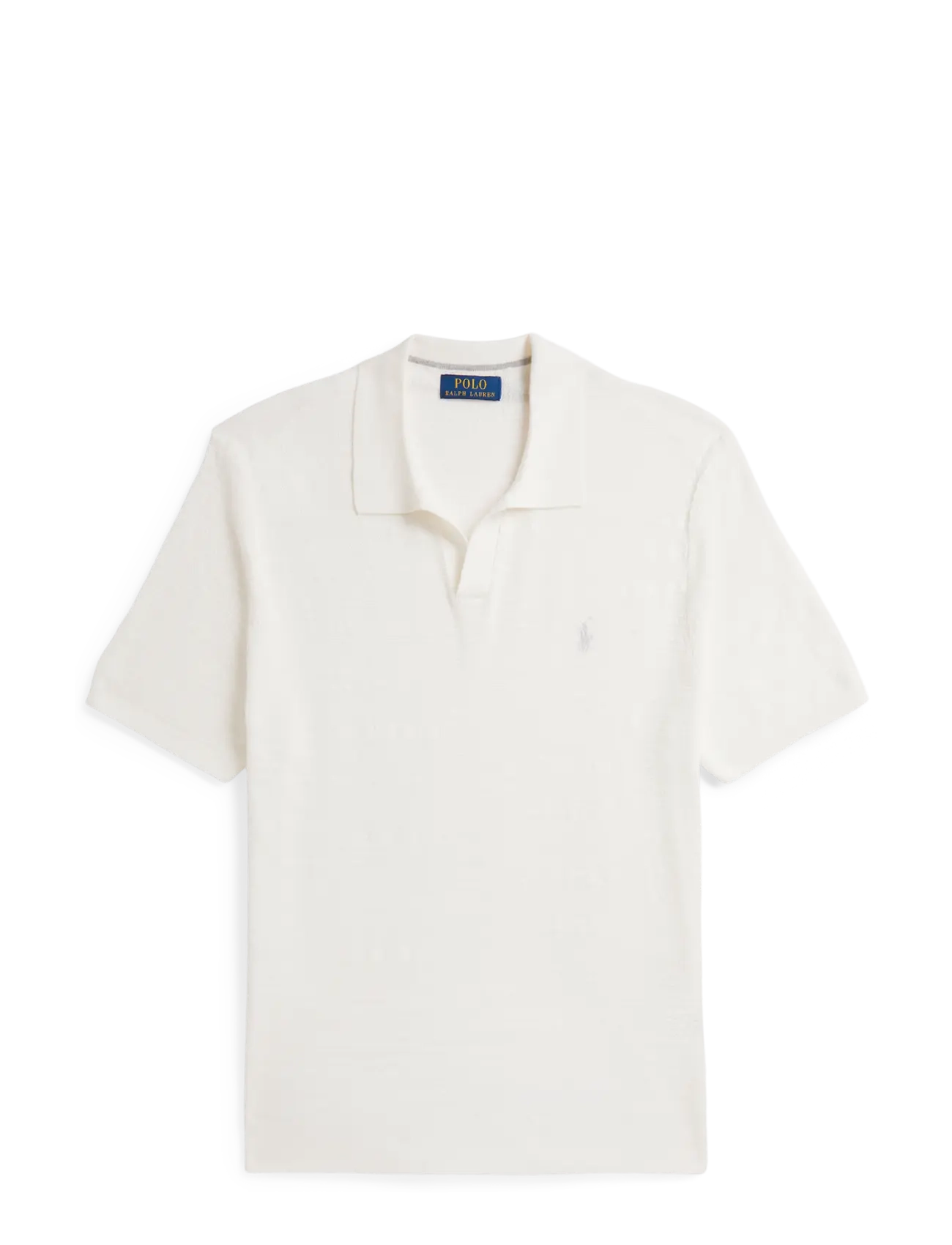Polo Ralph Lauren - Cotton-Linen Polo-Collar Sweater - short-sleeved polos - deckwash white/an - 1