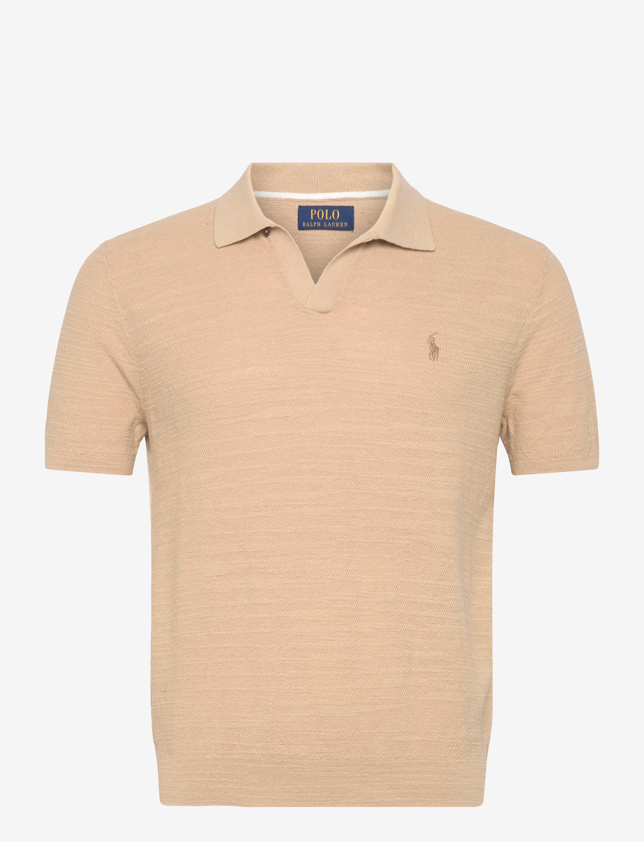 Polo Ralph Lauren - Textured Cotton-Linen Sweater - kurzärmelig - dune tan/deckwash - 0