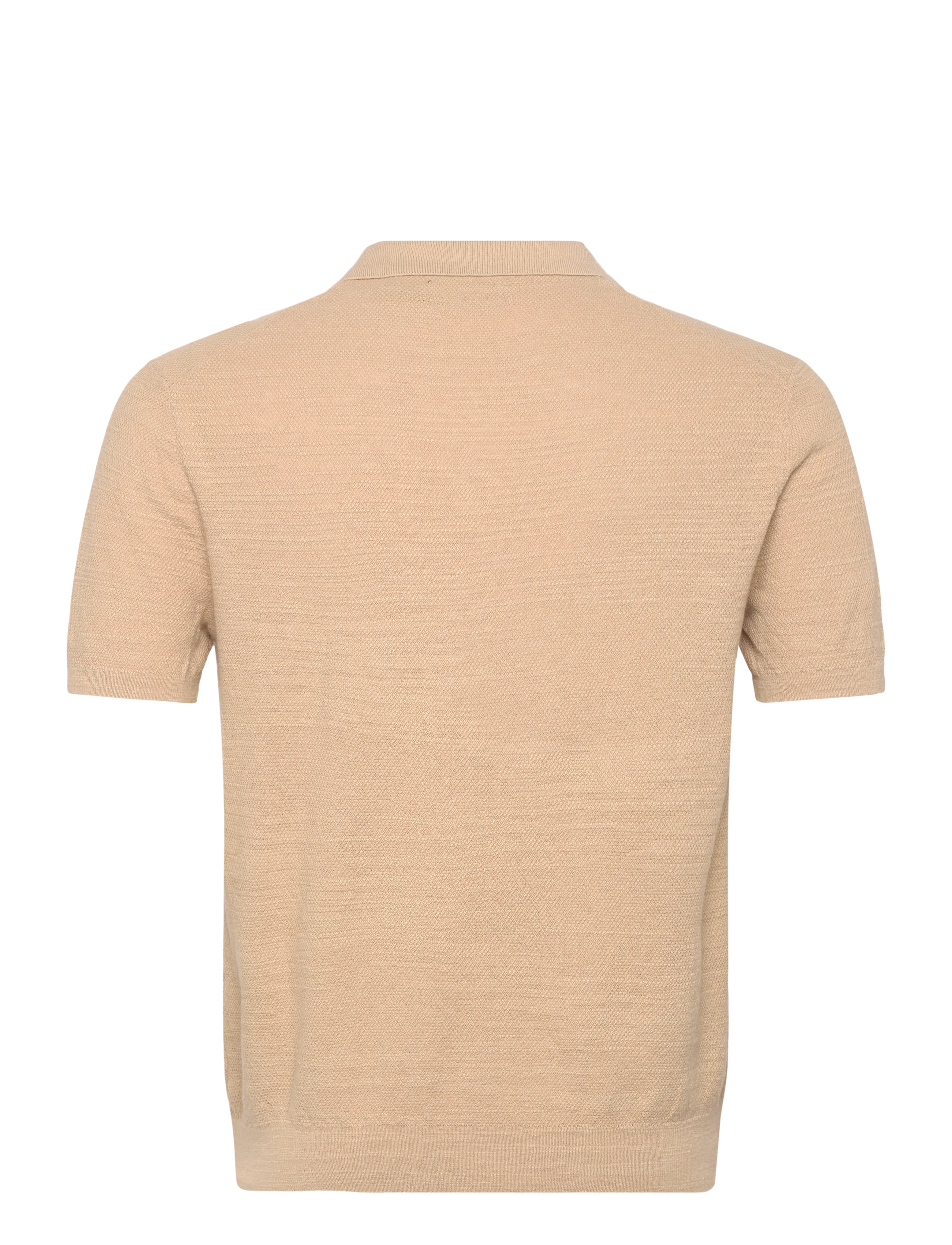 Cotton-Linen Polo-Collar Sweater 2