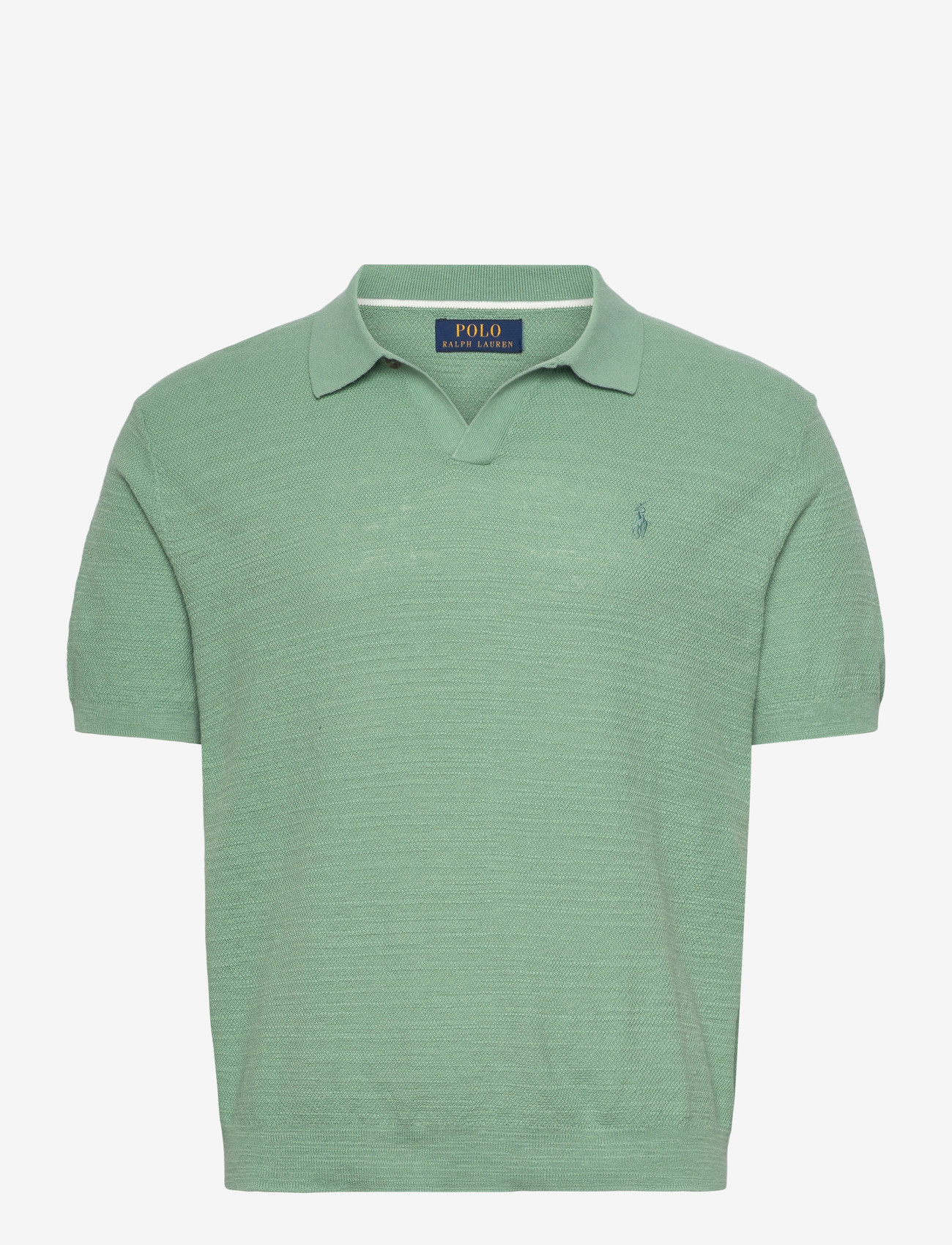Polo Ralph Lauren - Textured Cotton-Linen Sweater - gestrickte polohemden - faded mint/deckwa - 0