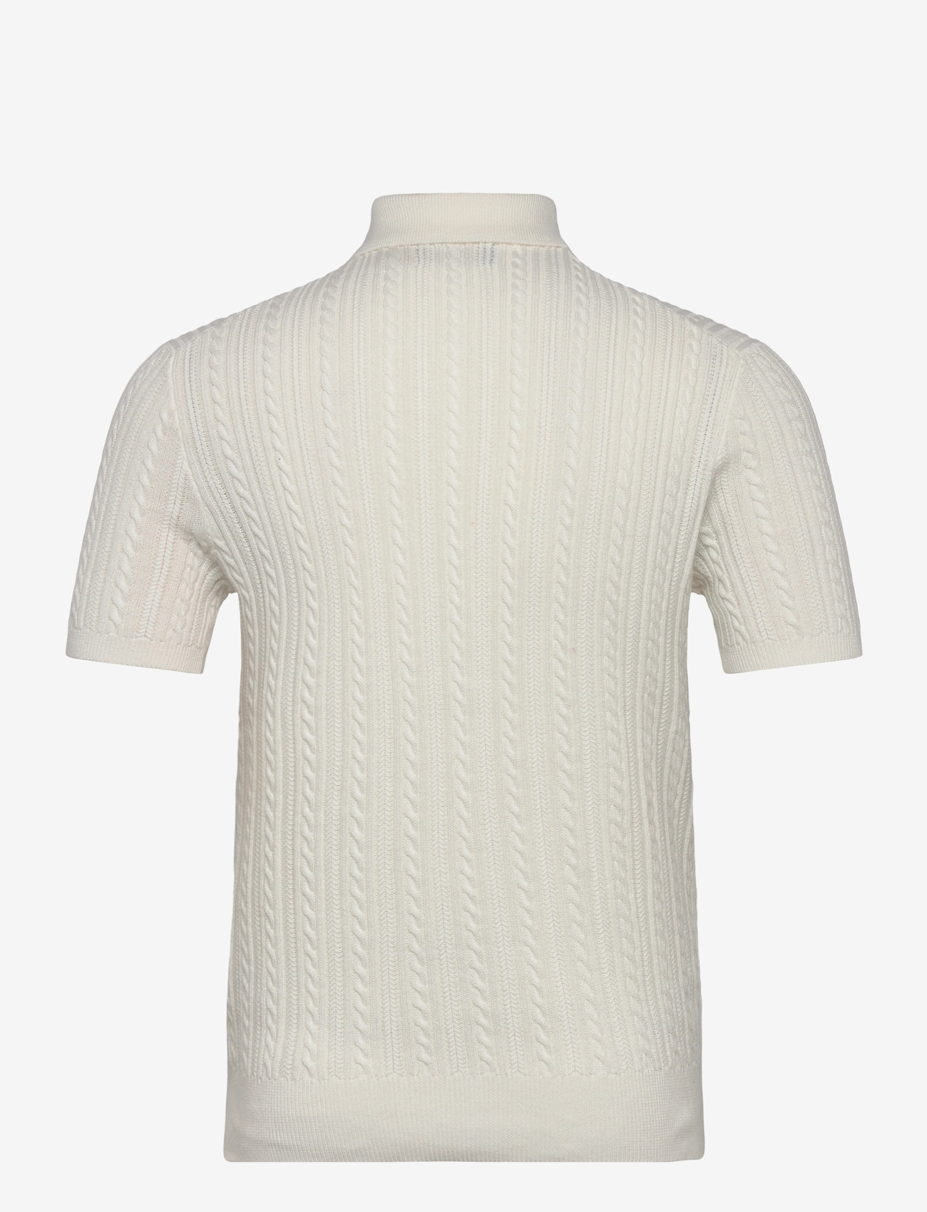 Polo Ralph Lauren - Cable-Knit Cotton Polo-Collar Sweater - polostrik - deckwash white w - 1