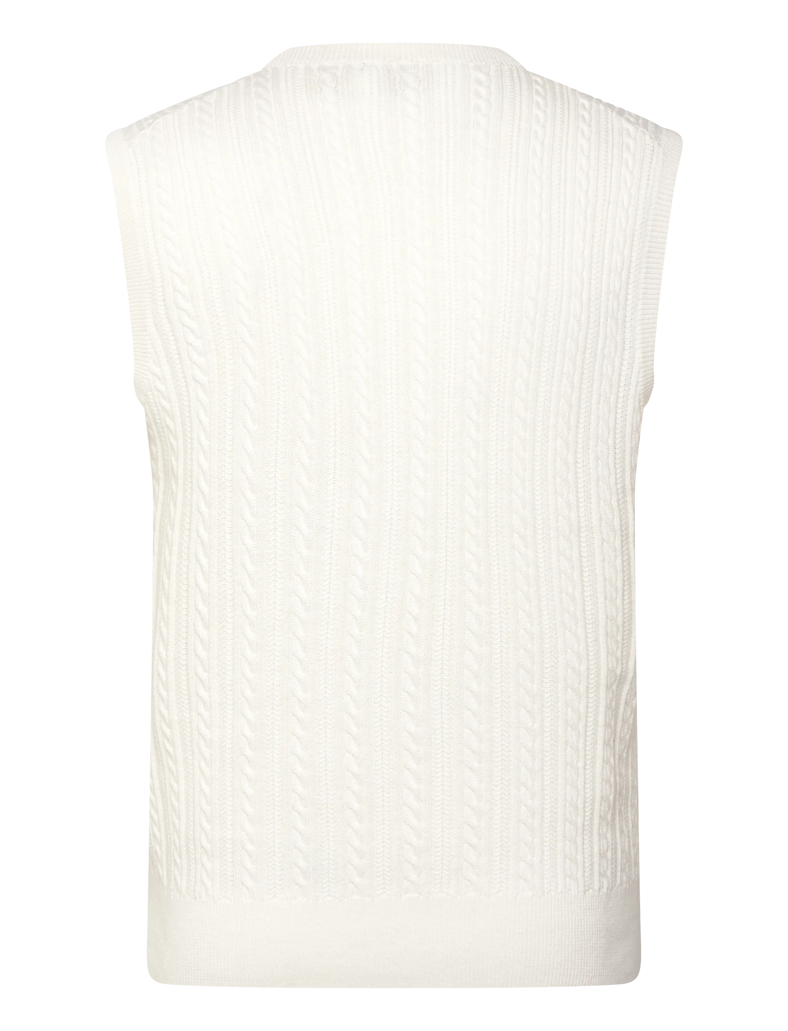 Polo Ralph Lauren - 32/2 COTTON-SWEATER-PULLOVER - knitted vests - deckwash white w - 1