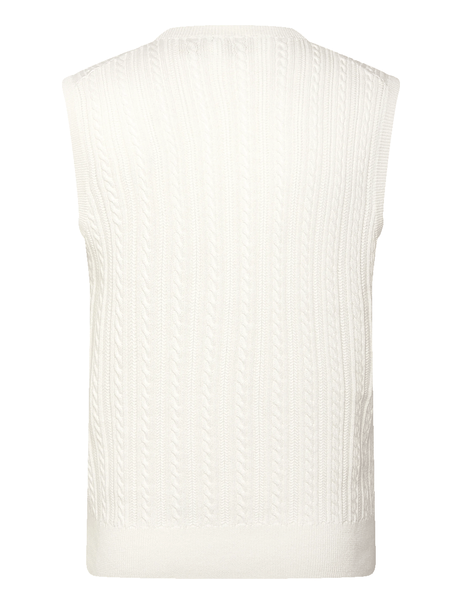 Polo Ralph Lauren - 32/2 COTTON-SWEATER-PULLOVER - gestrickte westen - deckwash white w - 1