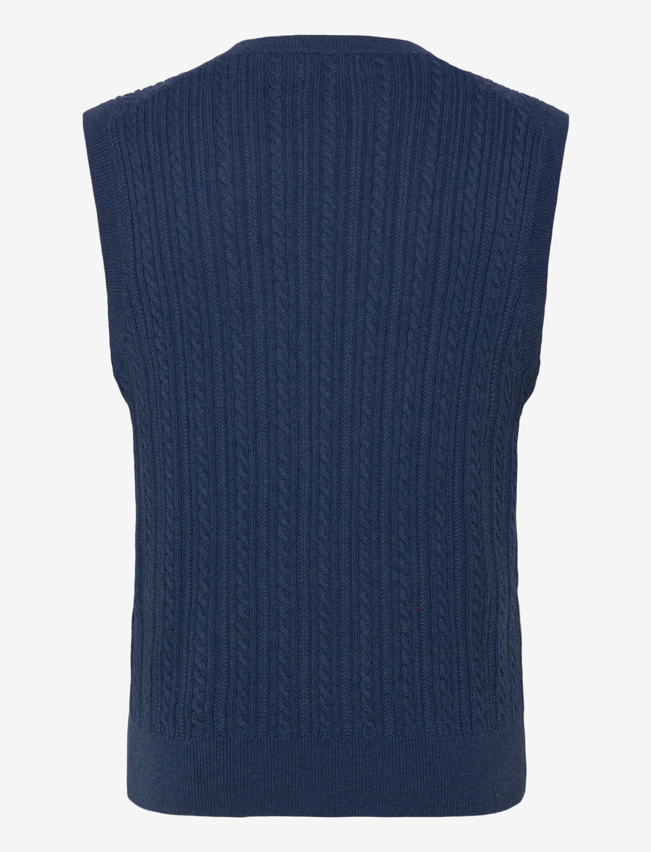 Polo Ralph Lauren - Cable-Knit Cotton Sweater Vest - gebreide vesten - rustic navy hthr - 1