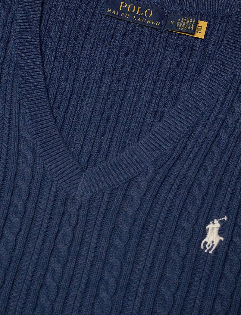 Polo Ralph Lauren - Cable-Knit Cotton Sweater Vest - gebreide vesten - rustic navy hthr - 2