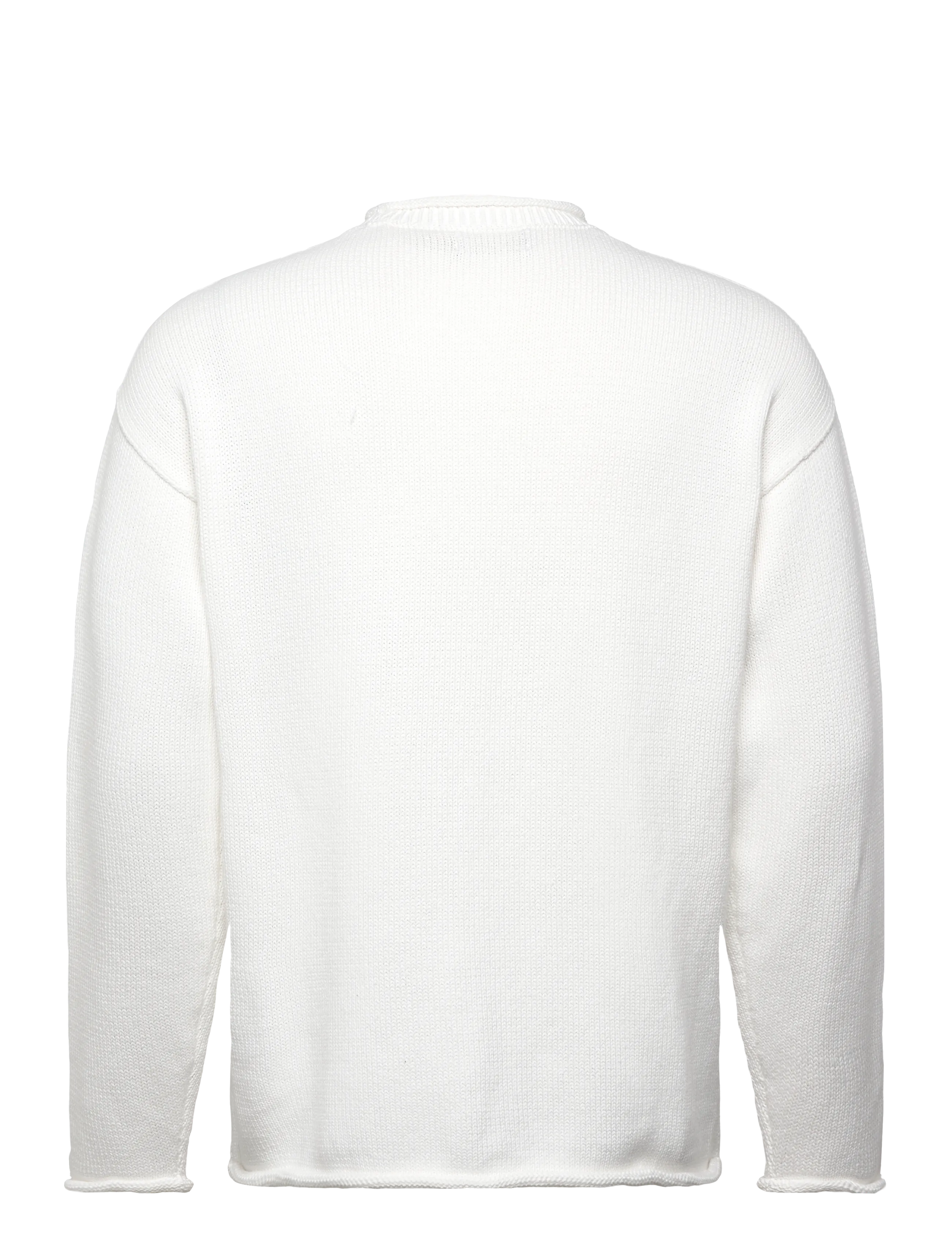 Polo Ralph Lauren - Polo Bear Cotton Rollneck Sweater - adījumi ar apaļu kakla izgriezumu - deckwash white - 1