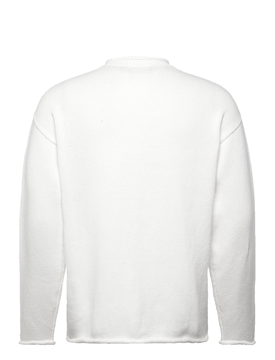 Polo Ralph Lauren - Polo Bear Cotton Rollneck Sweater - adījumi ar apaļu kakla izgriezumu - deckwash white - 1