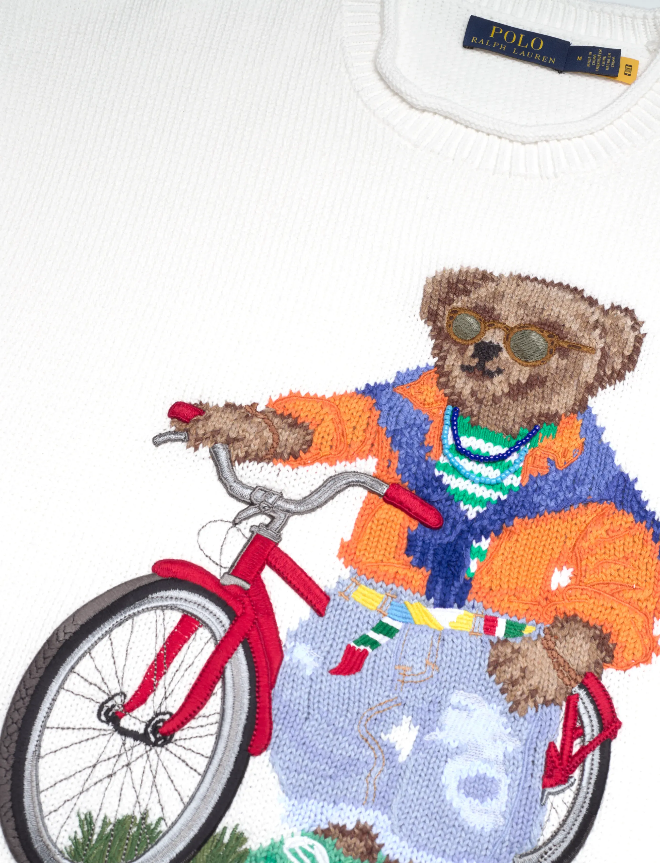 Polo Ralph Lauren - Polo Bear Cotton Rollneck Sweater - adījumi ar apaļu kakla izgriezumu - deckwash white - 2