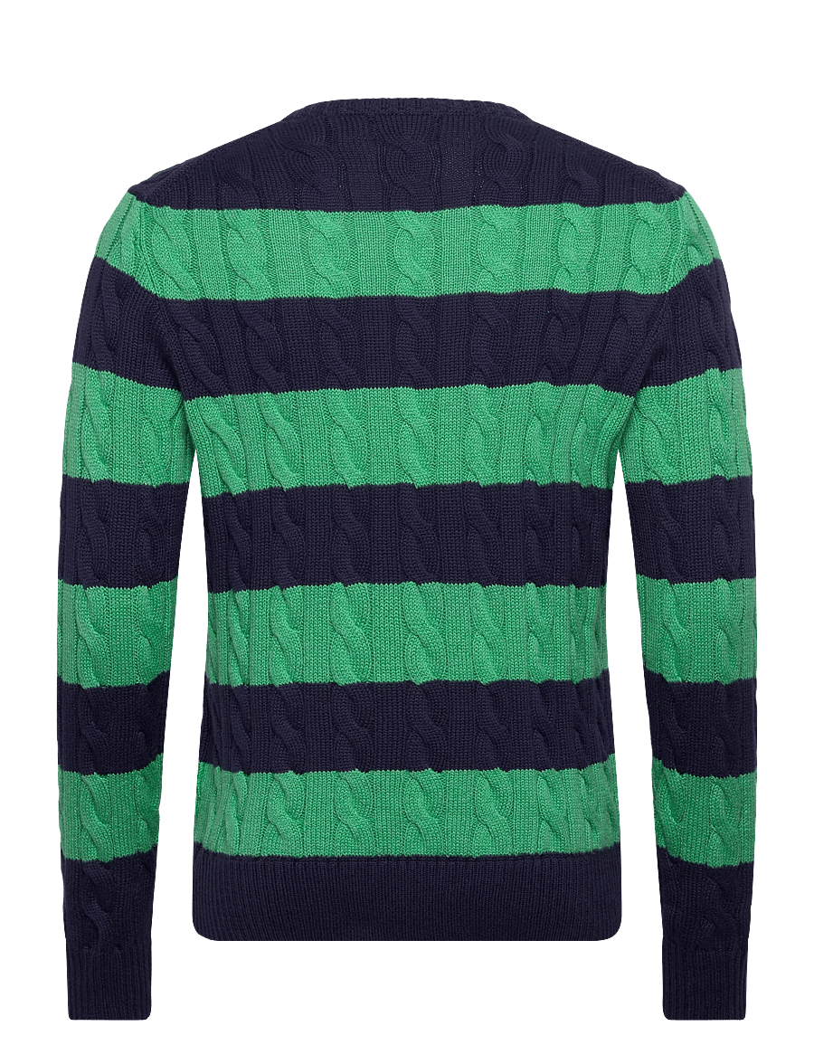 Polo Ralph Lauren - 5/1 ROVING COTTON-SWEATER-PULLOVER - rundhals - navy green combo - 1