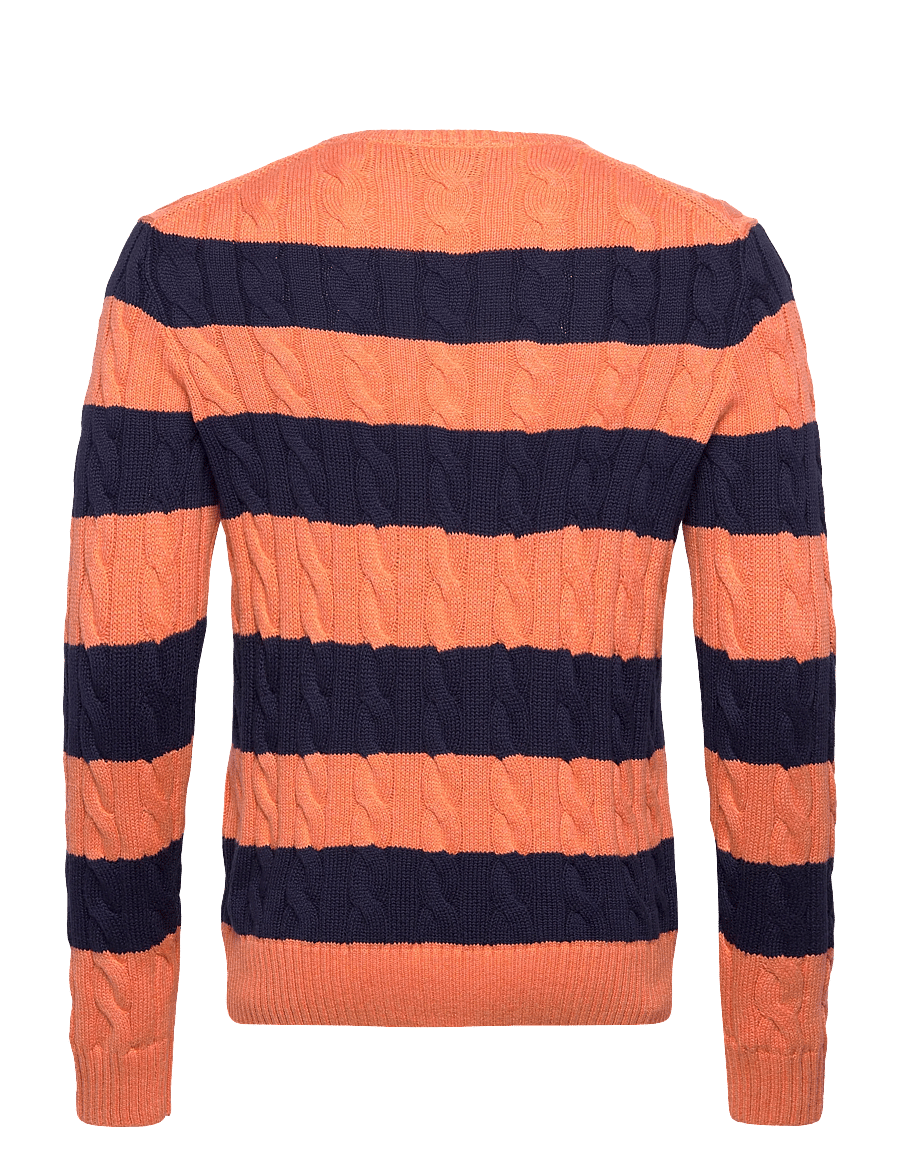 Polo Ralph Lauren - 5/1 ROVING COTTON-SWEATER-PULLOVER - rundhals - orange navy combo - 1