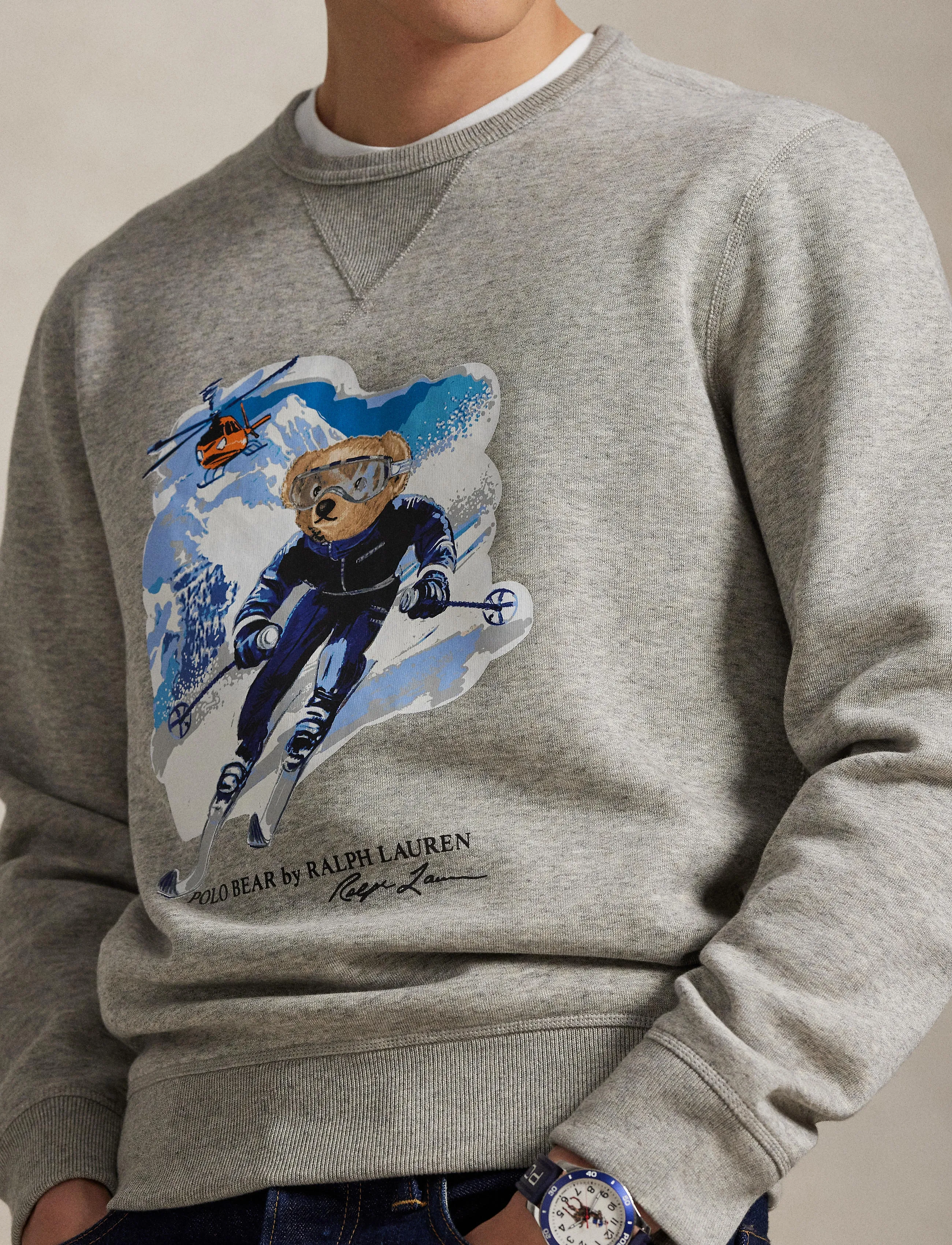 Polo Ralph Lauren - SEASONAL FLEECE-KNT-SWEATSHIRT - sweats - loft heather/acti - 5