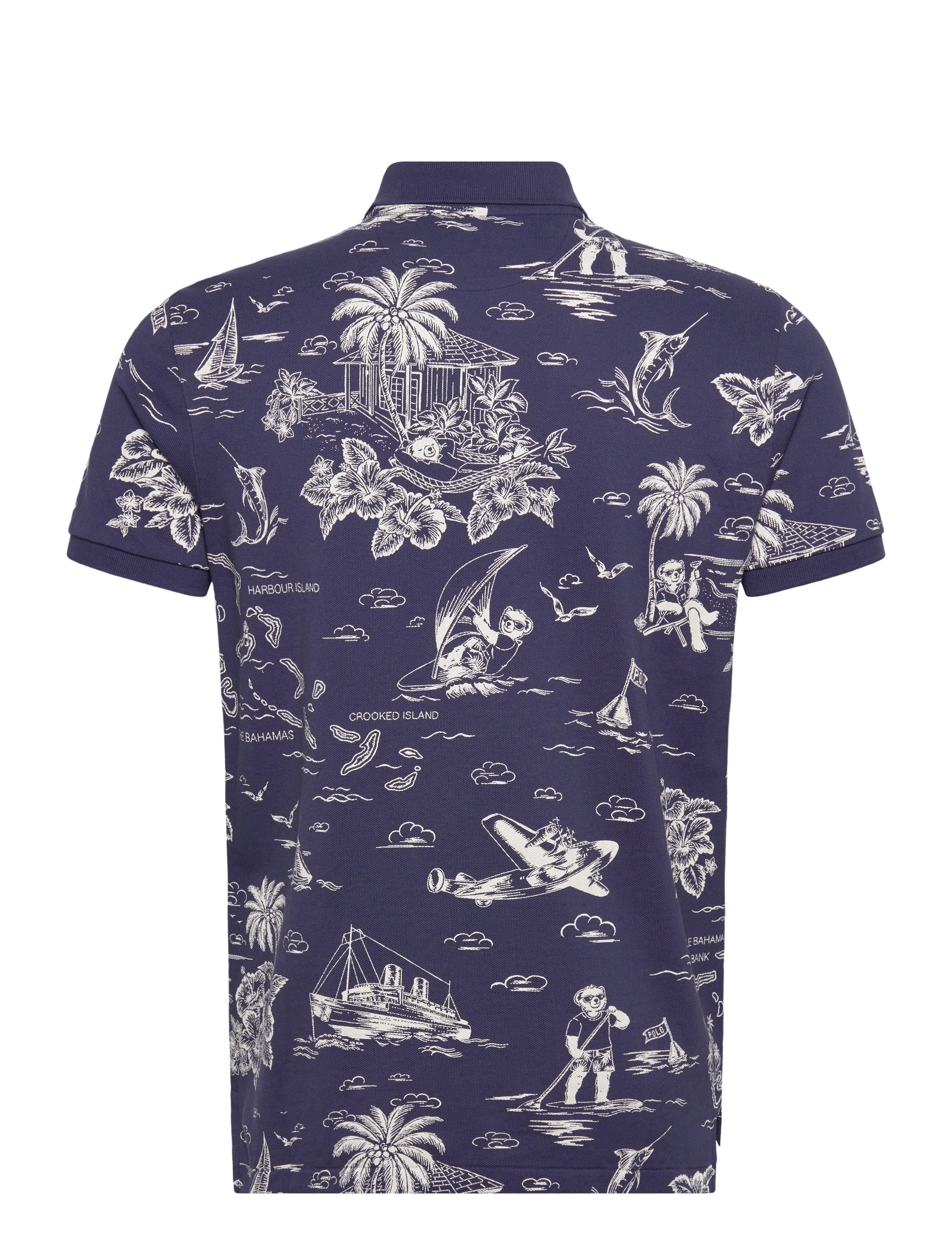 Polo Ralph Lauren - Custom Slim Polo Bear Mesh Polo Shirt - kortærmede poloer - hrbr island bear- - 1