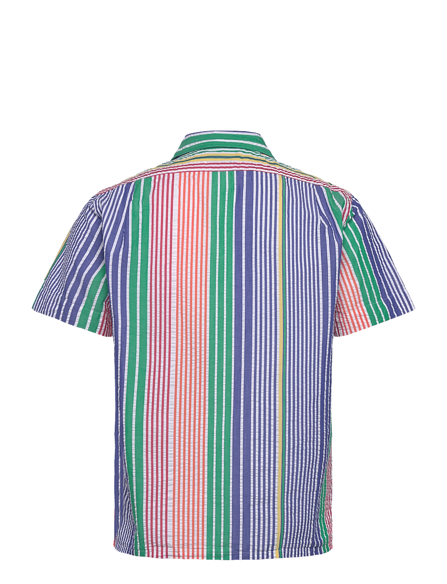 Polo Ralph Lauren - Classic Fit Striped Seersucker Shirt - kortärmade skjortor - 7148 harbor islan - 1