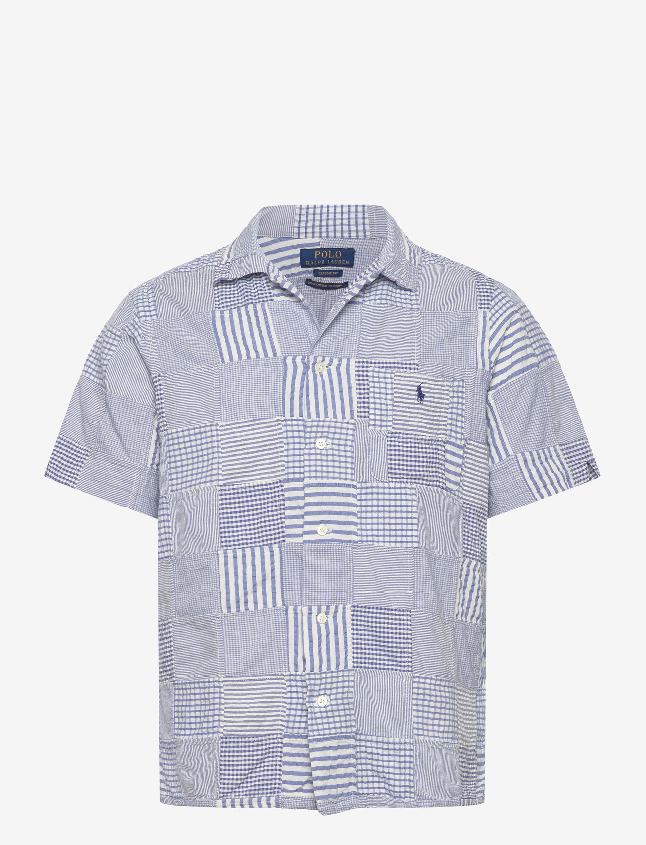 Polo Ralph Lauren - 40/1 SEERSUCKER-WVN-SHIRT - mönstrade skjortor - 7149 patchwork bl - 0