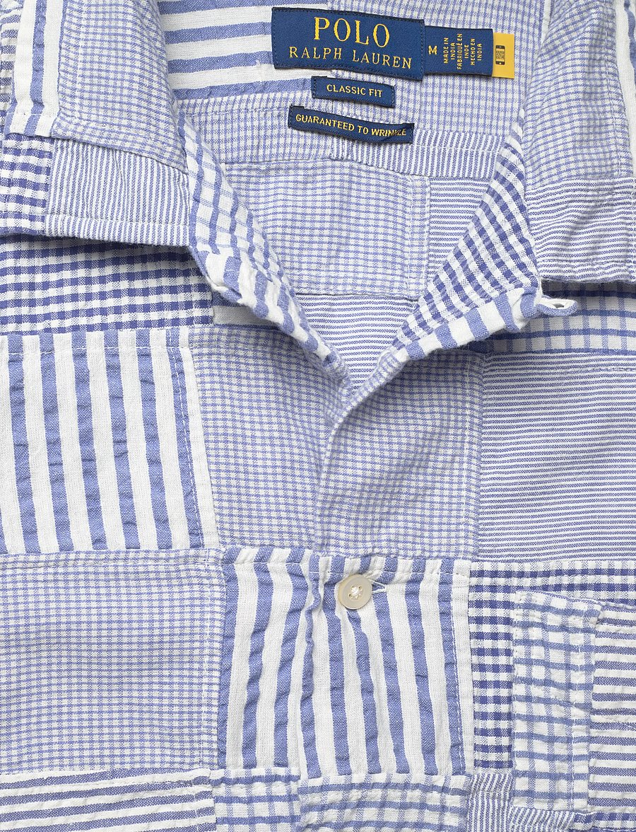 Polo Ralph Lauren - 40/1 SEERSUCKER-WVN-SHIRT - casual hemden - 7149 patchwork bl - 2