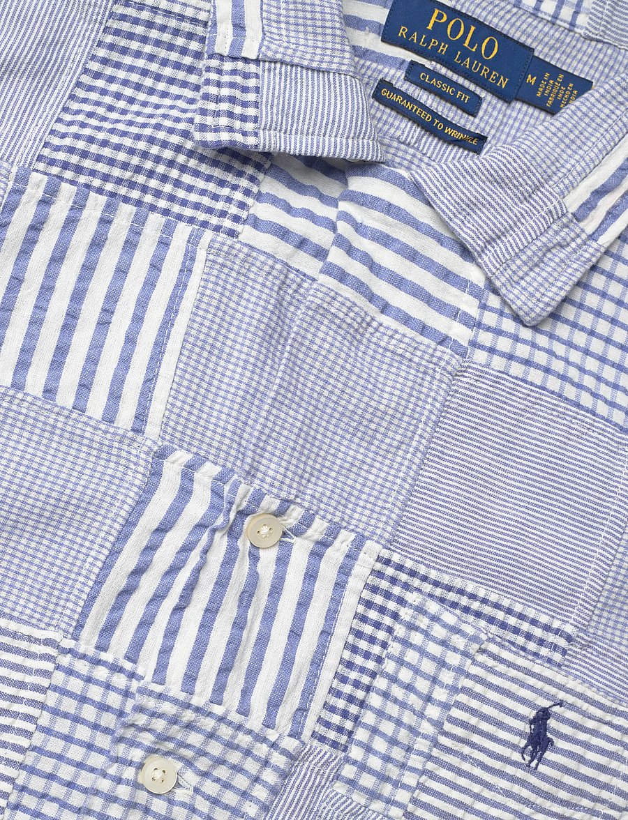 Polo Ralph Lauren - 40/1 SEERSUCKER-WVN-SHIRT - casual hemden - 7149 patchwork bl - 3