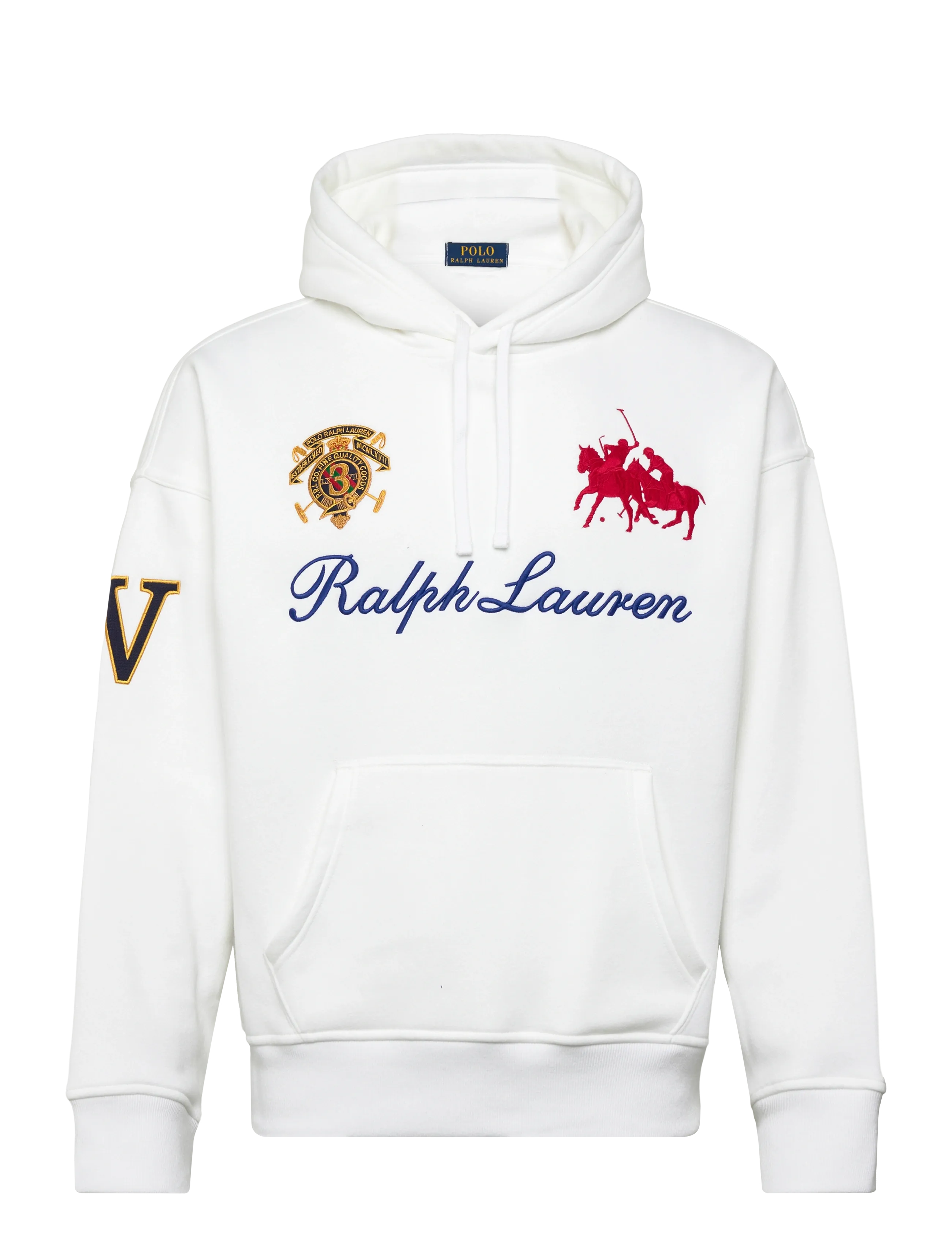 Polo Ralph Lauren Relaxed Fit Heavyweight Fleece Hoodie, L, Sweatshirts & Hoodies, Weiß - Männerswear