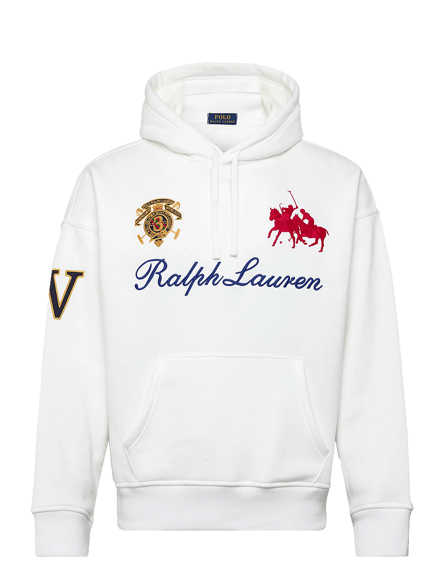 Polo Ralph Lauren - Relaxed Fit Heavyweight Fleece Hoodie - sweatshirts - white - 0