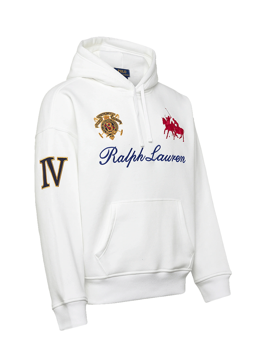 Polo Ralph Lauren - Relaxed Fit Heavyweight Fleece Hoodie - sweatshirts - white - 2