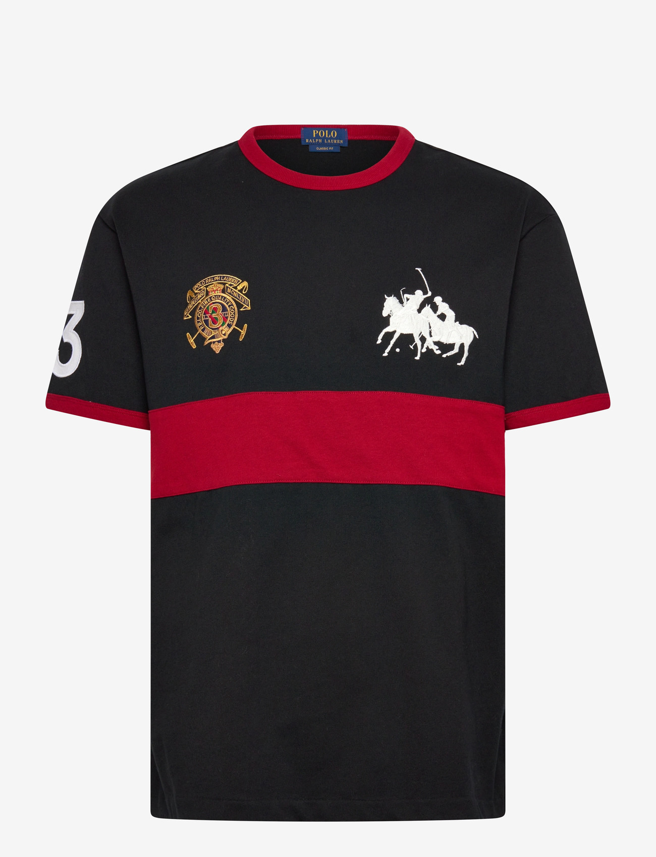 Polo Ralph Lauren - Classic Fit Jersey Graphic T-Shirt - t-shirts - polo black/sweet - 0