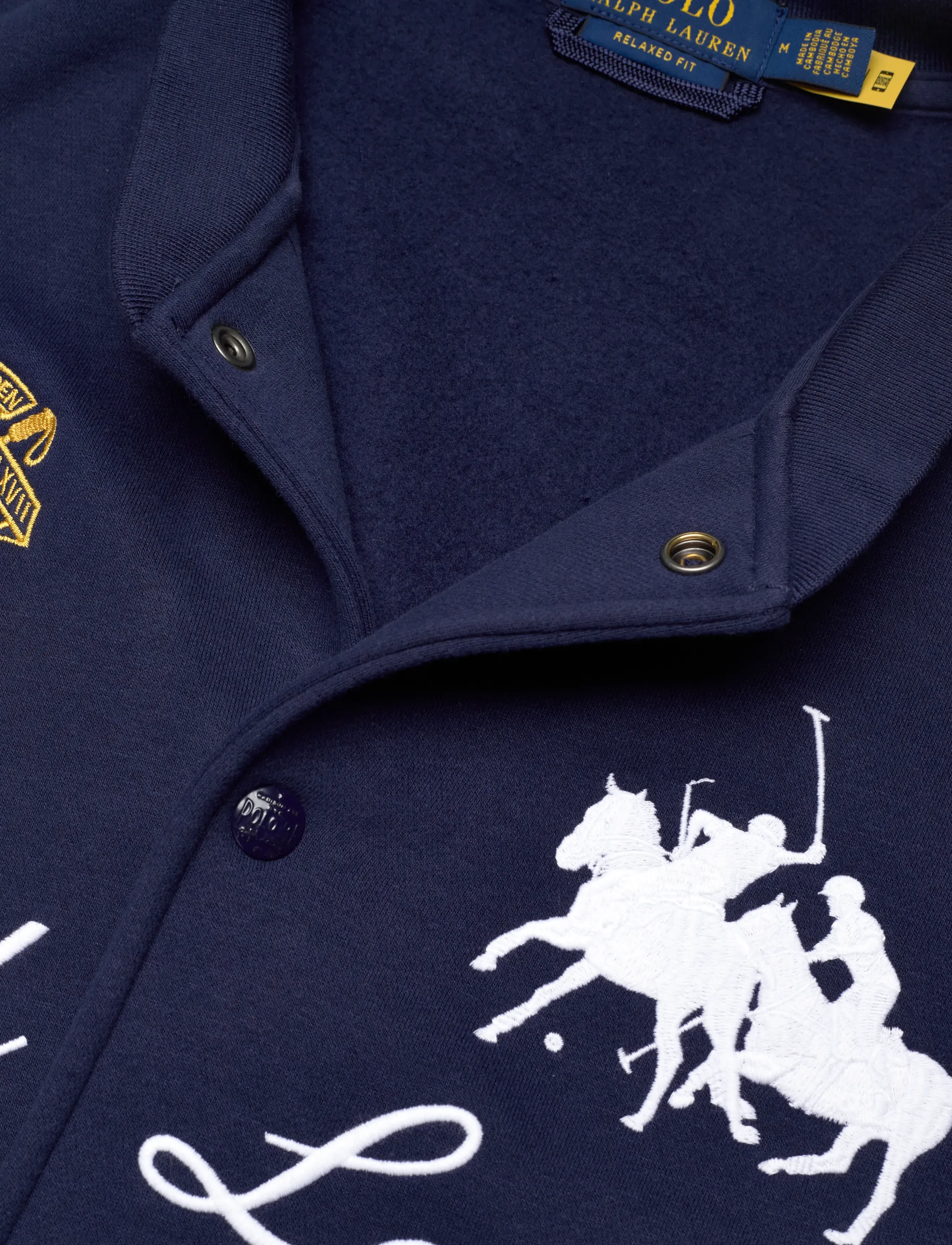 Polo Ralph Lauren - Heavyweight Fleece Baseball Jacket - varsity jackets - newport navy - 2