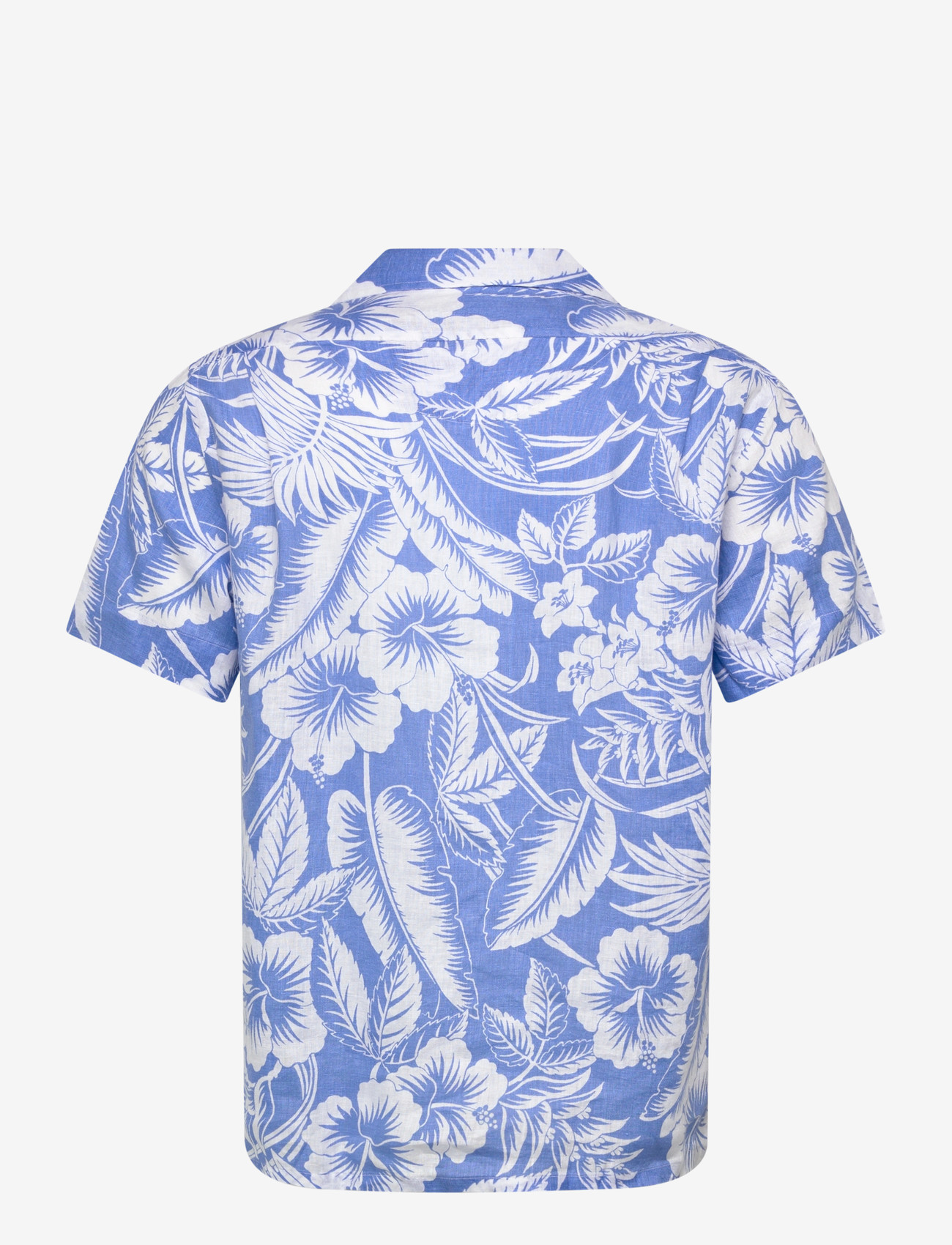 Polo Ralph Lauren - Classic Fit Tropical-Print Linen Shirt - krekli ar rakstu - 7165 blue sweethe - 1