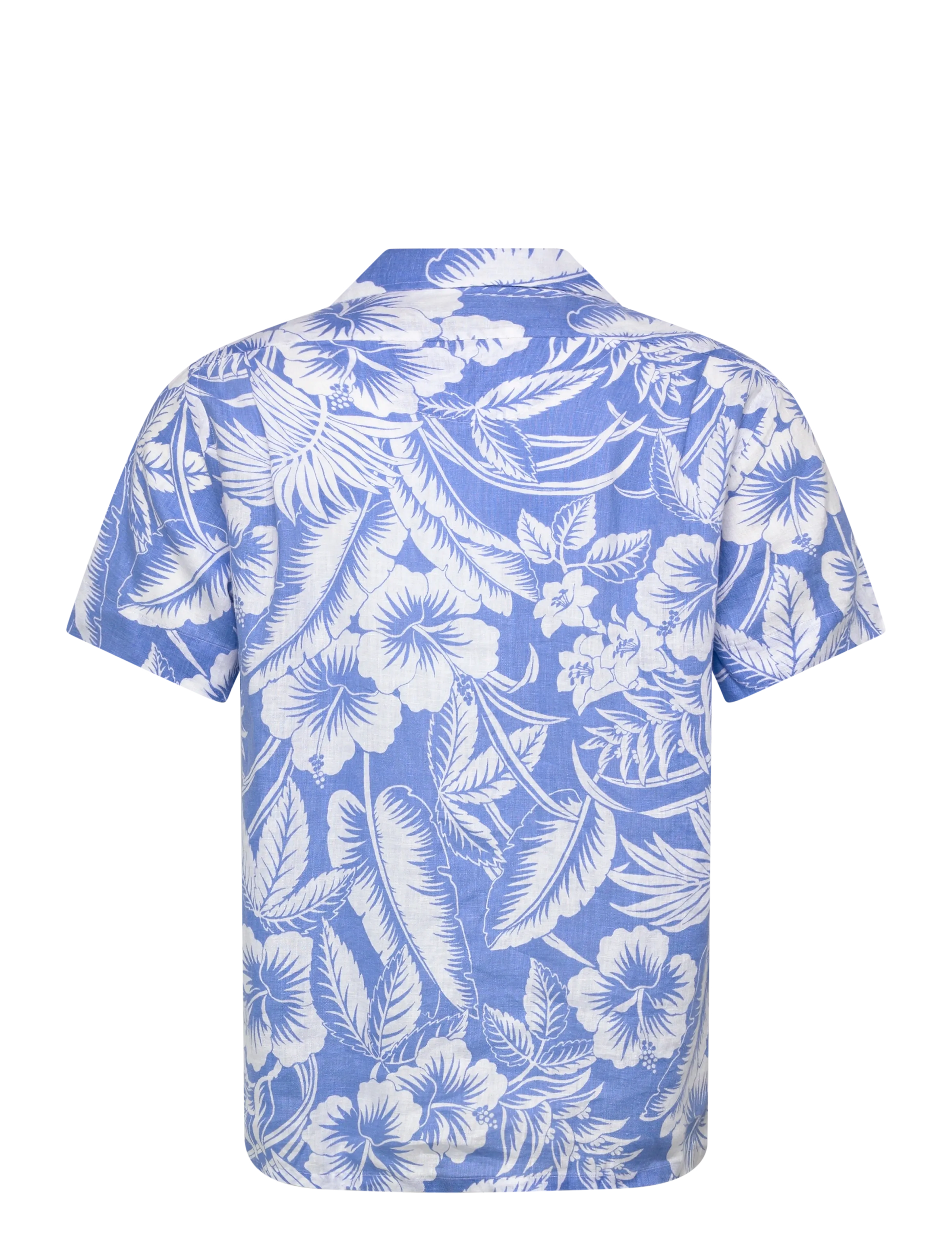Polo Ralph Lauren - Classic Fit Tropical-Print Linen Shirt - gemusterte hemden - 7165 blue sweethe - 1