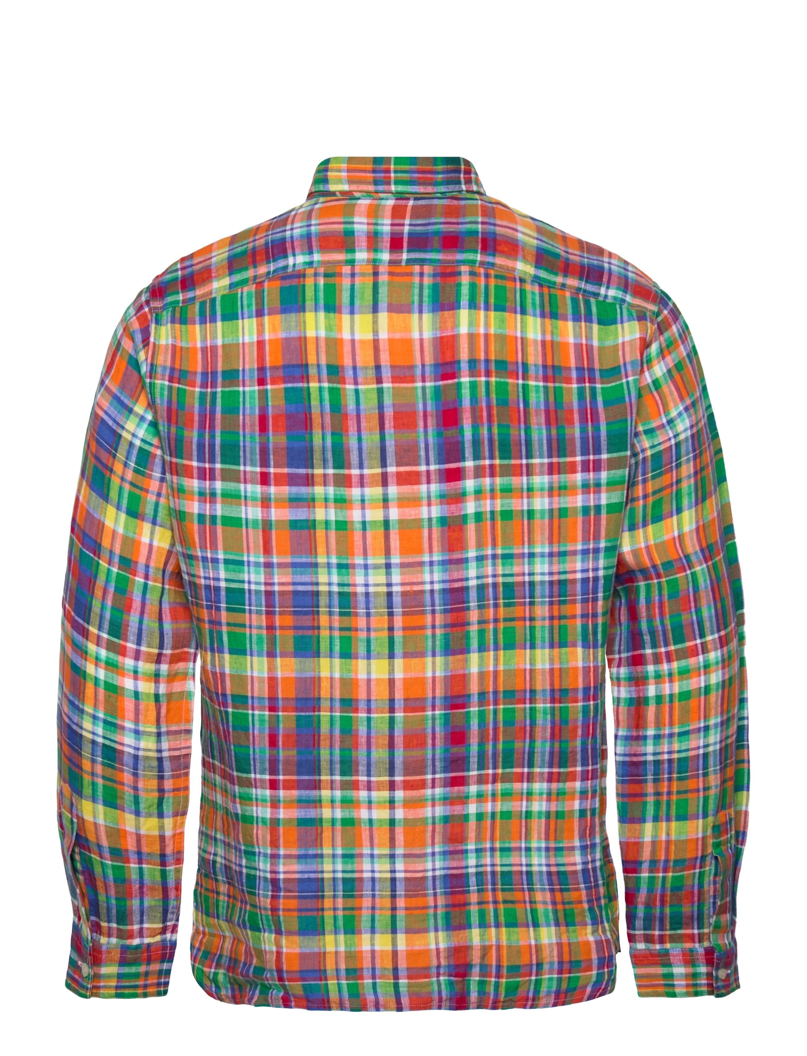 Polo Ralph Lauren - Classic Fit Plaid Linen Workshirt - chemises à carreaux - 7170 orange royal - 1