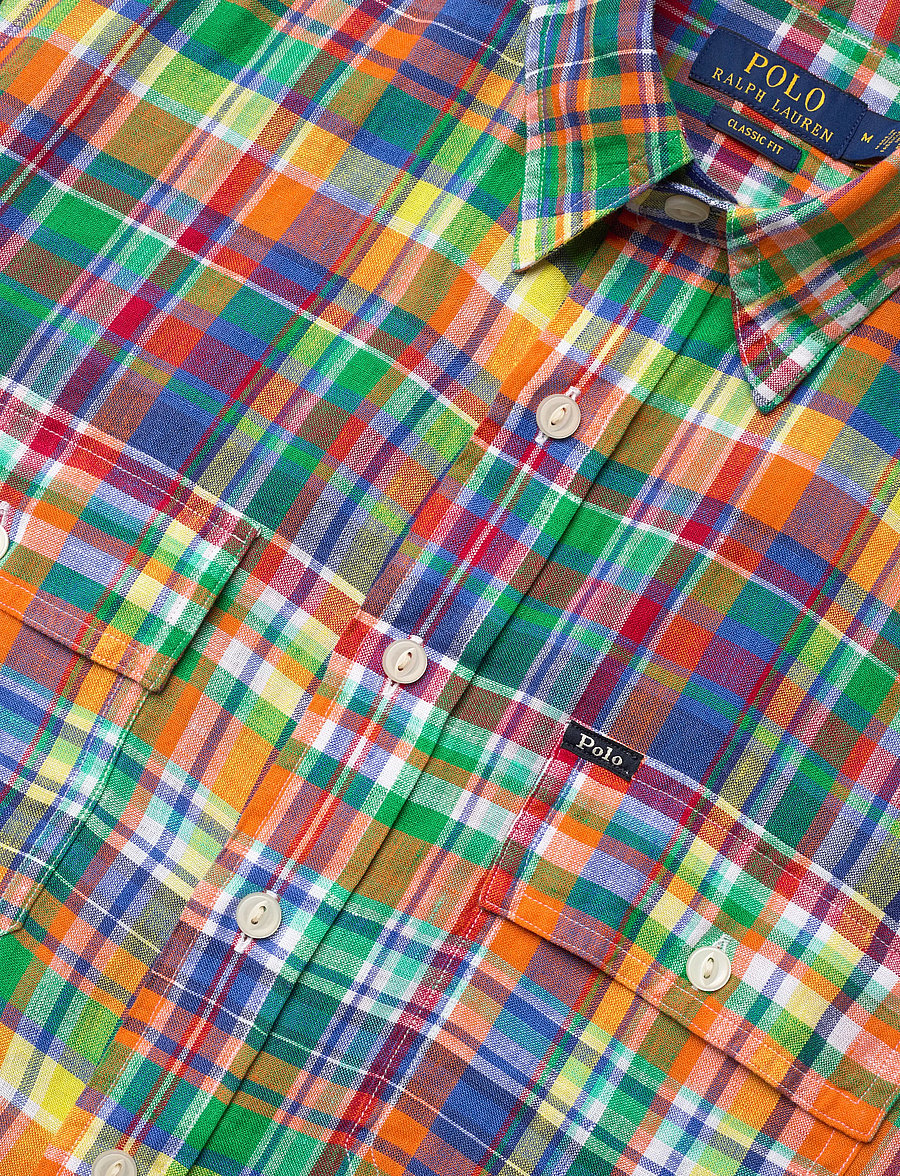 Polo Ralph Lauren - Classic Fit Plaid Linen Workshirt - chemises à carreaux - 7170 orange royal - 3