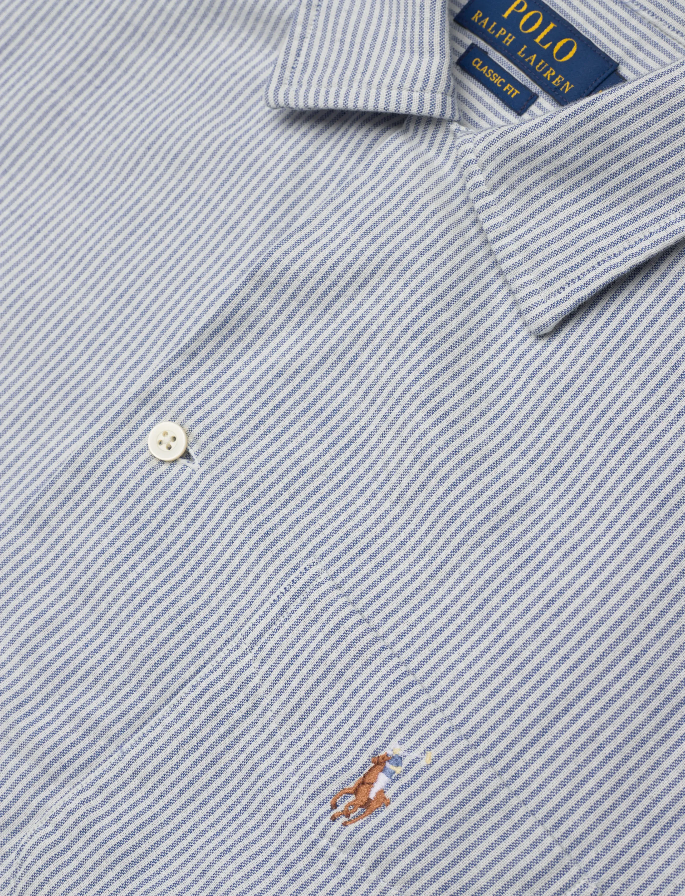 Polo Ralph Lauren - 710B14249002 - stribede skjorter - 7202 blue cream - 3