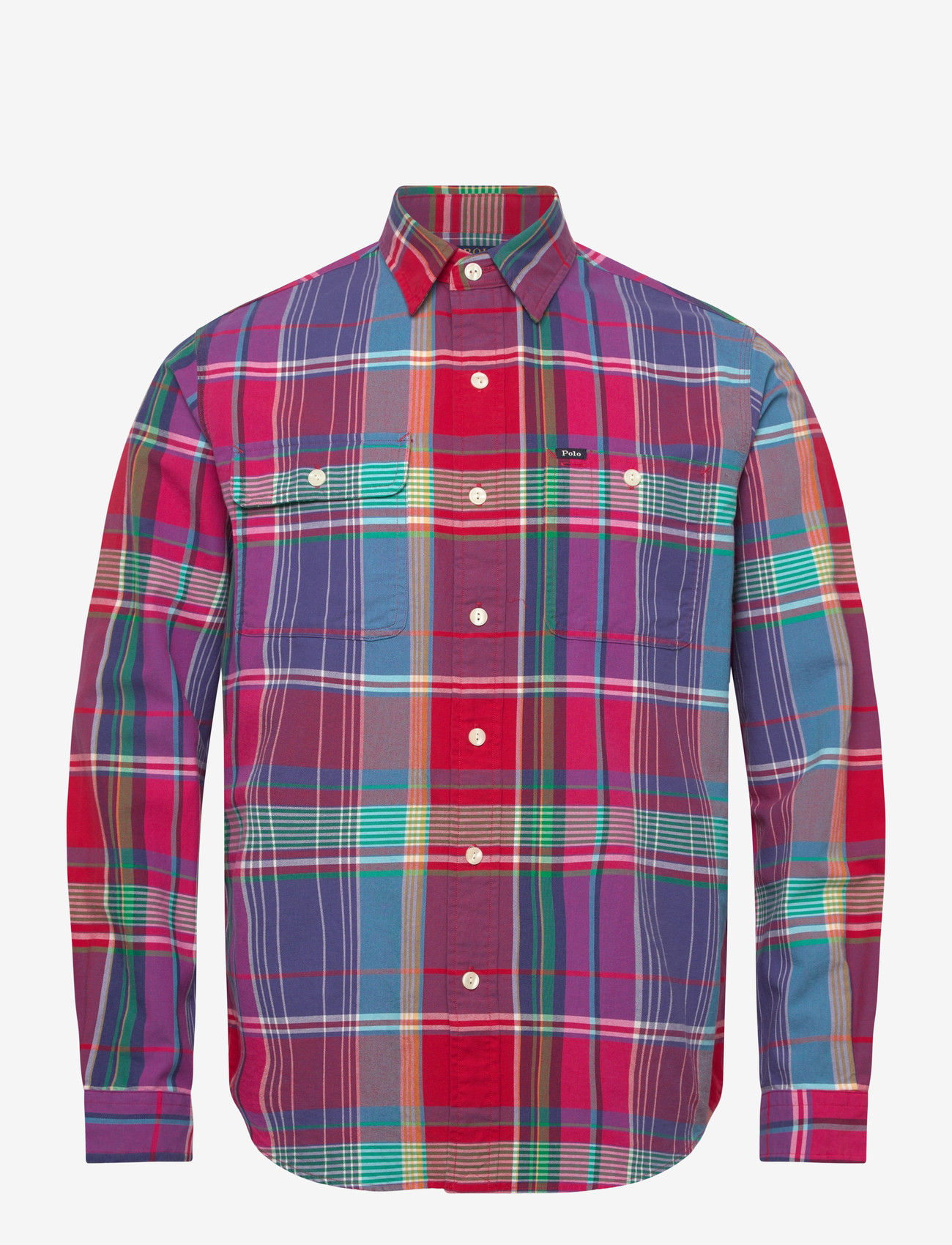 Polo Ralph Lauren - Classic Fit Plaid Oxford Workshirt - oxford-hemden - 6432 red blue mul - 0