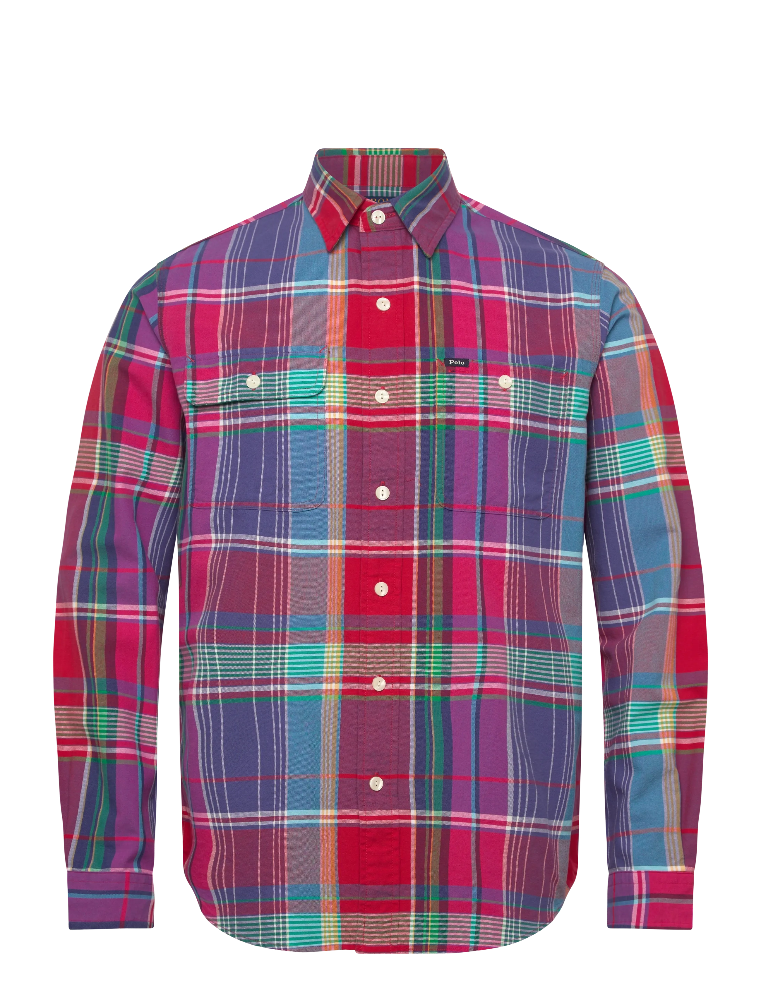 Polo Ralph Lauren Classic Fit Plaid Oxford Workshirt - Ternede skjorter - 6432 RED BLUE MUL / multi