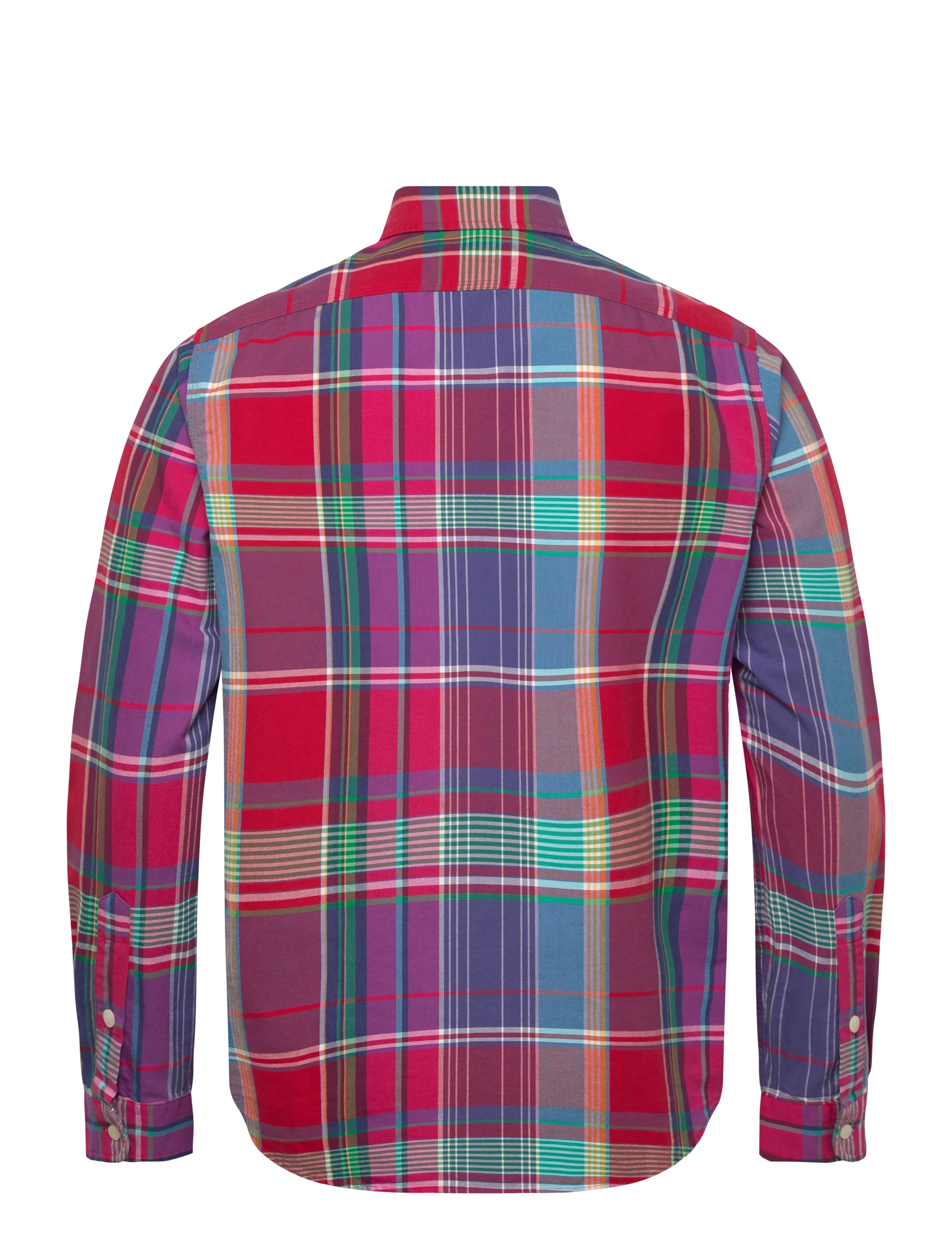 Polo Ralph Lauren - Classic Fit Plaid Oxford Workshirt - oxford skjorter - 6432 red blue mul - 1