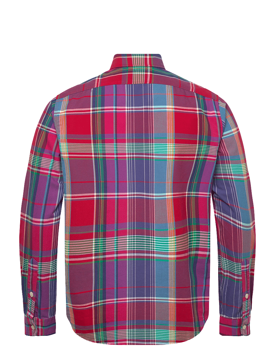 Polo Ralph Lauren - Classic Fit Plaid Oxford Workshirt - oxford skjorter - 6432 red blue mul - 1
