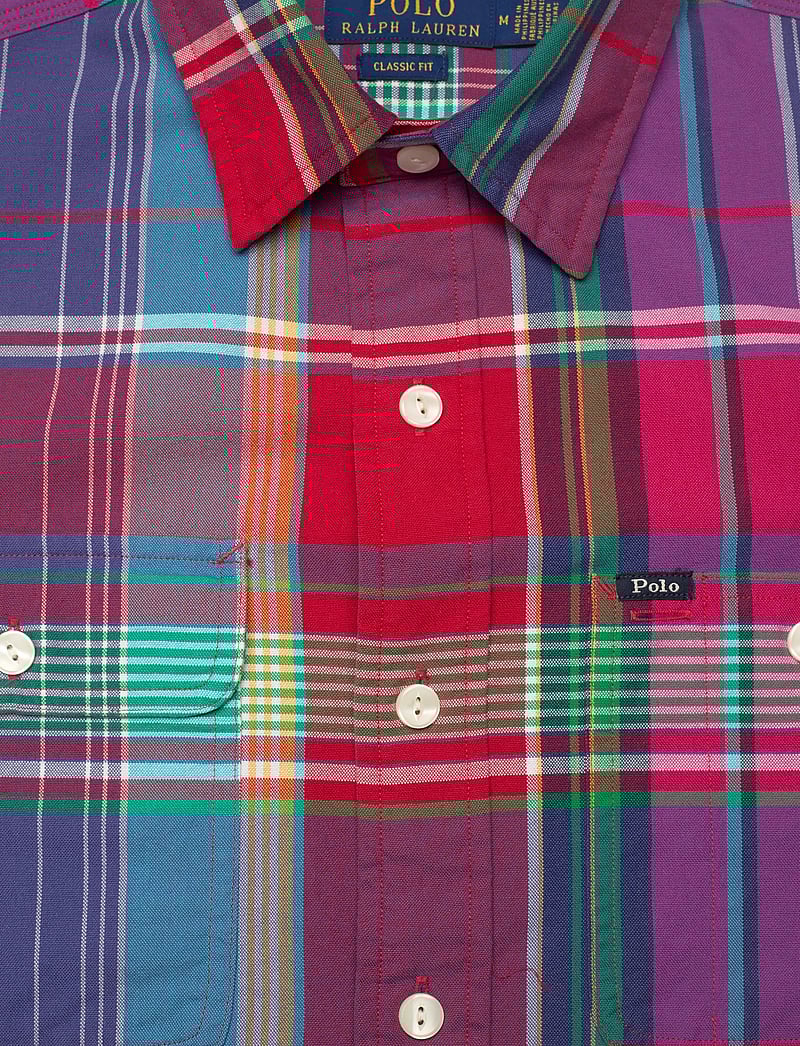 Polo Ralph Lauren - Classic Fit Plaid Oxford Workshirt - oxford-hemden - 6432 red blue mul - 2