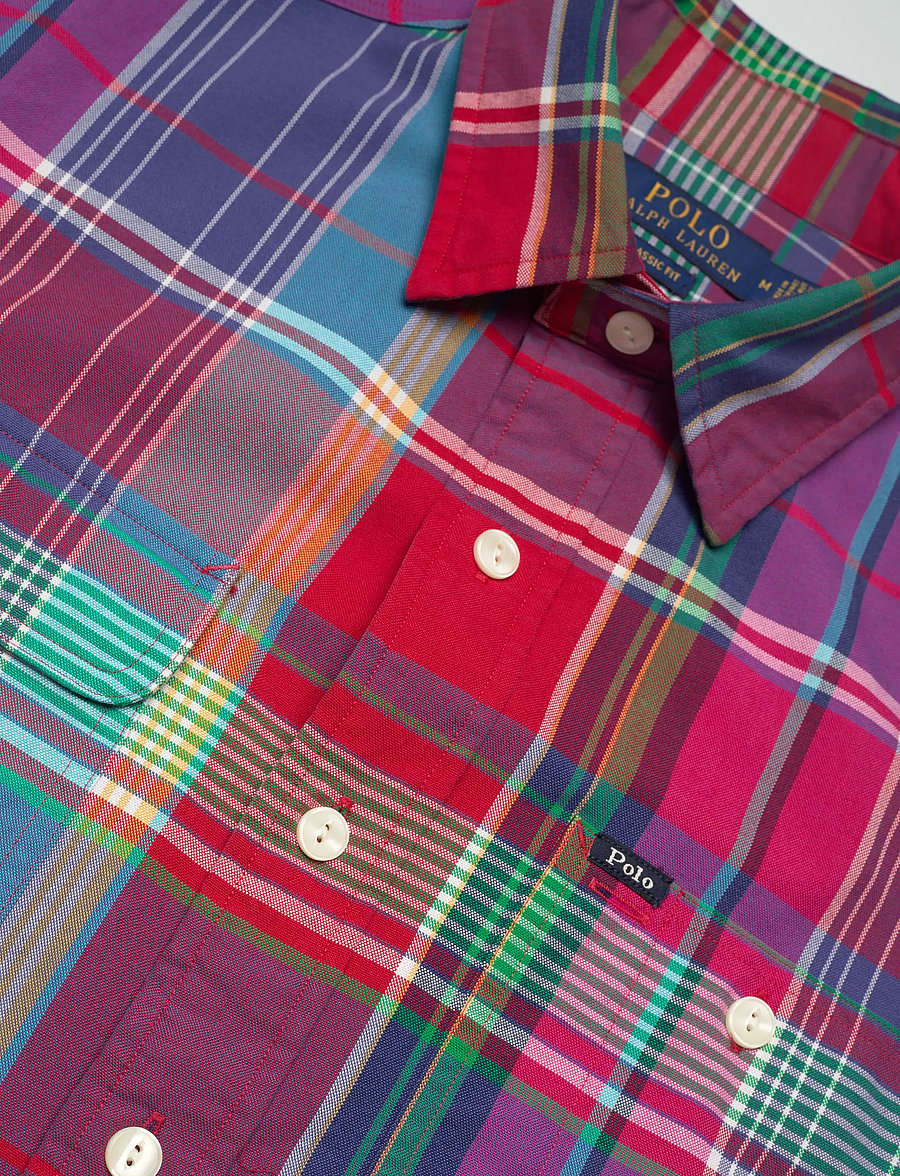 Polo Ralph Lauren - Classic Fit Plaid Oxford Workshirt - oxford skjorter - 6432 red blue mul - 3