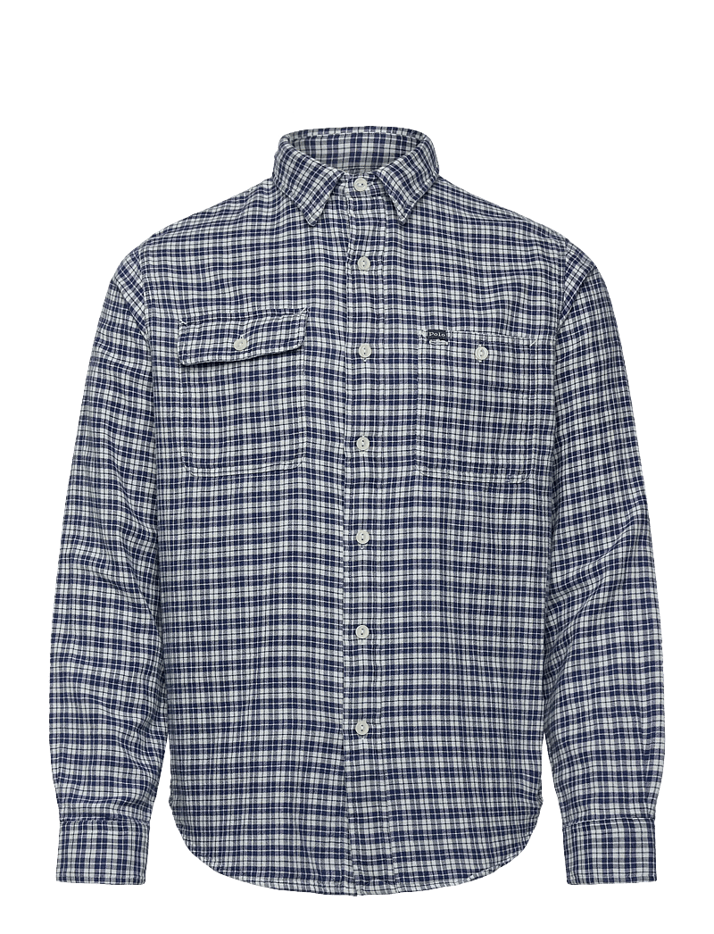 Polo Ralph Lauren - Classic Fit Double-Faced Oxford Shirt - ruudulised särgid - 7206 dark indigo - 0