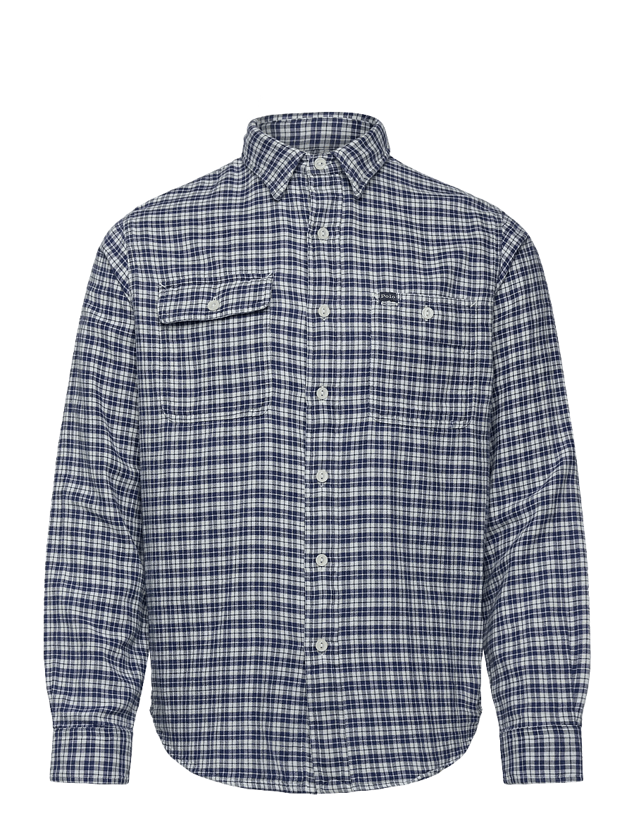 Polo Ralph Lauren - Classic Fit Double-Faced Oxford Shirt - ruudulised särgid - 7206 dark indigo - 0